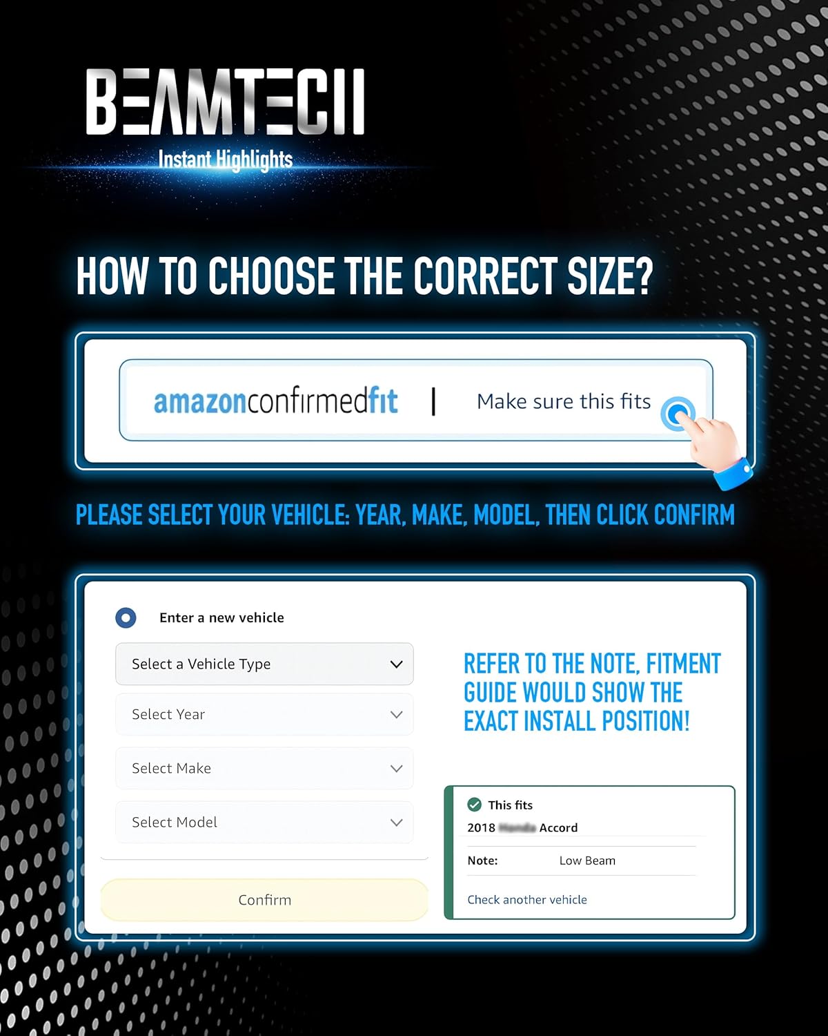 BEAMTECH 9006 Bulbs, Fanless In Line HB4 Fog Light Bulb 6500K Xenon White Fog Light Of 2