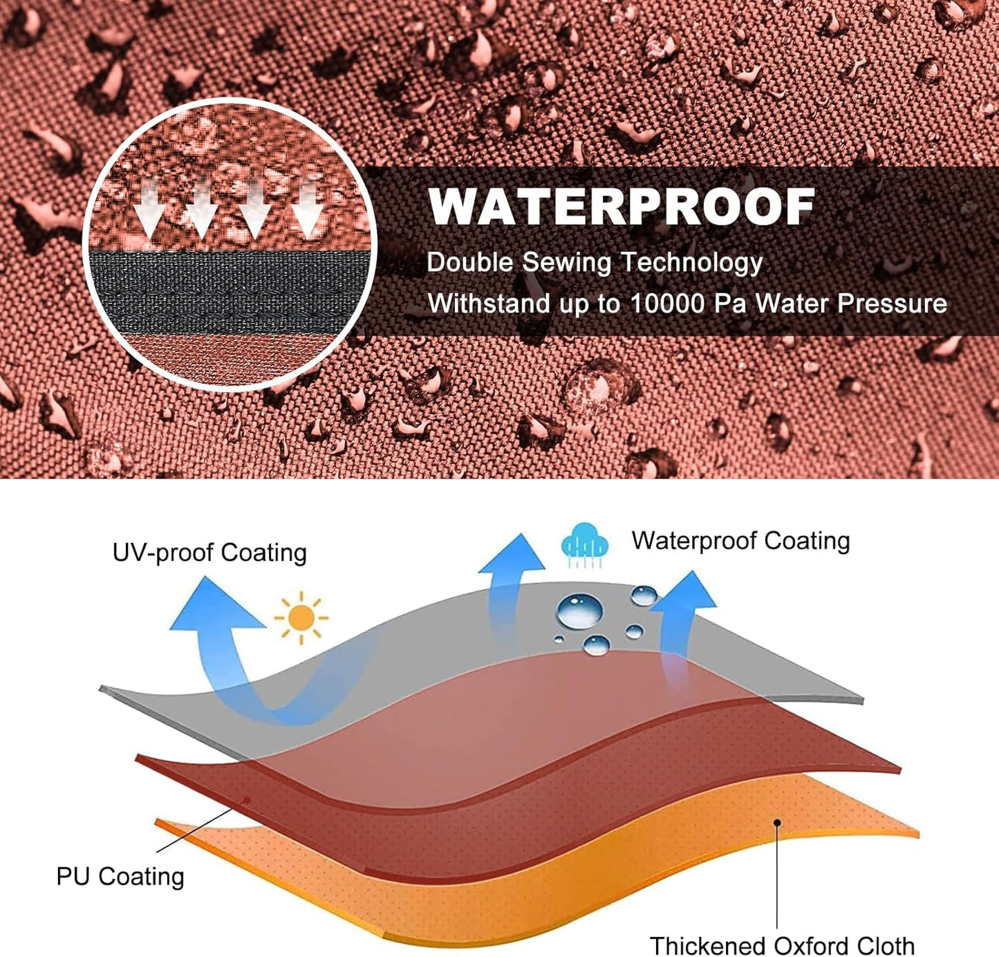 Comnova ATV Cover for 4 Wheelers - 88 Inch ATV Covers 600D Waterproof & Heavy Duty, Outdoor Four Wheeler Quad Cover All Weather Large for Polaris, Kawasaki, Arctic Cat, Honda, Yamaha and More