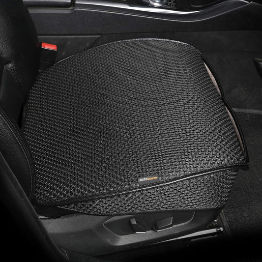 Auto Newer Breathable Universal Four Seasons Car Seat Covers, Luxury Car Seat Cushion,Protectors for Front Seat Bottoms,Compatible with 95% Vehicles(Black,1PCS)