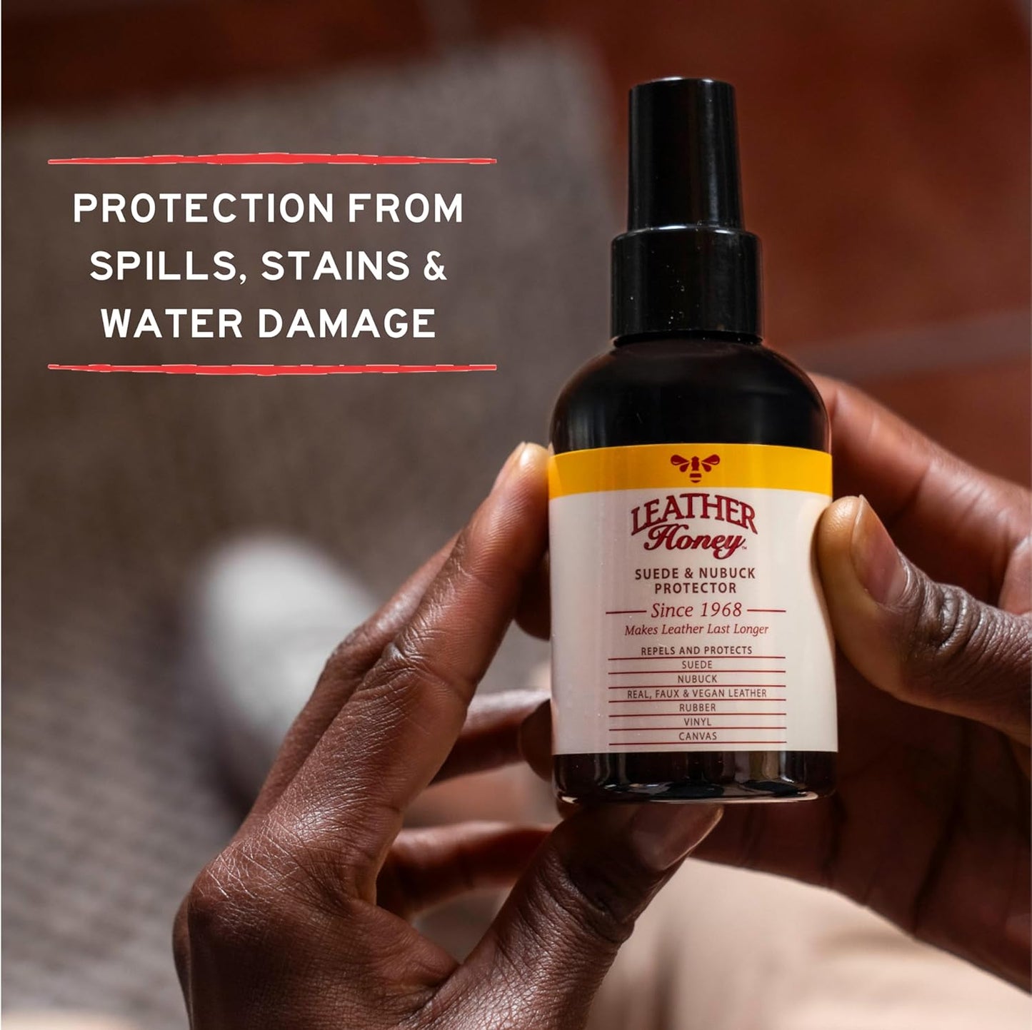 Leather Honey Suede & Nubuck Care Kit: Cleaner, Protector, Suede Brush & Eraser: Clean, Protect & Restore Shoes, Boots, Uggs, Furniture, Jackets, Bags and Apparel. Safe for Any Color