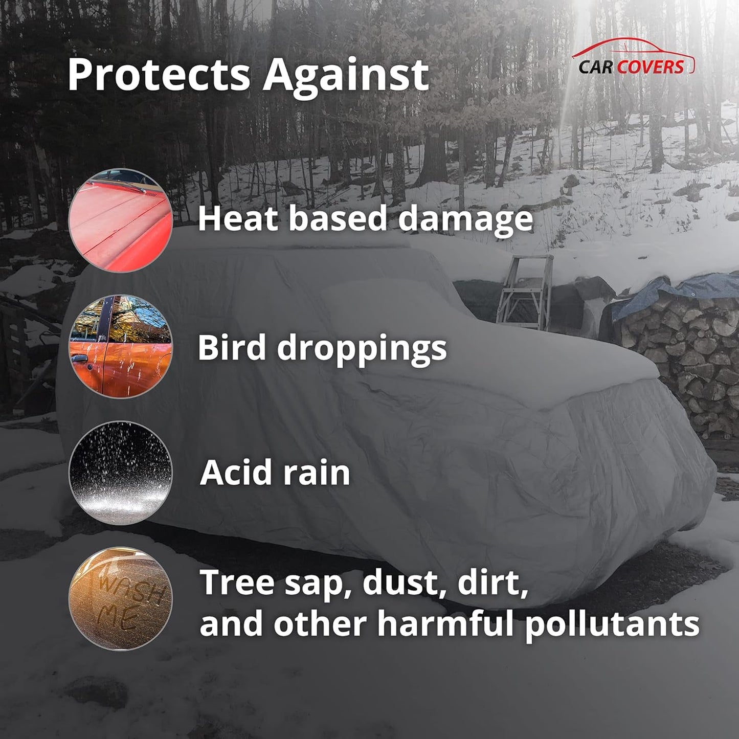 Car Covers Weatherproof Max Car Cover & Warranty Compatible with Porsche 1997-2004 911 (Type 996) – Outdoor Cover Theft Cable Lock Car Accessories Better Than Waterproof