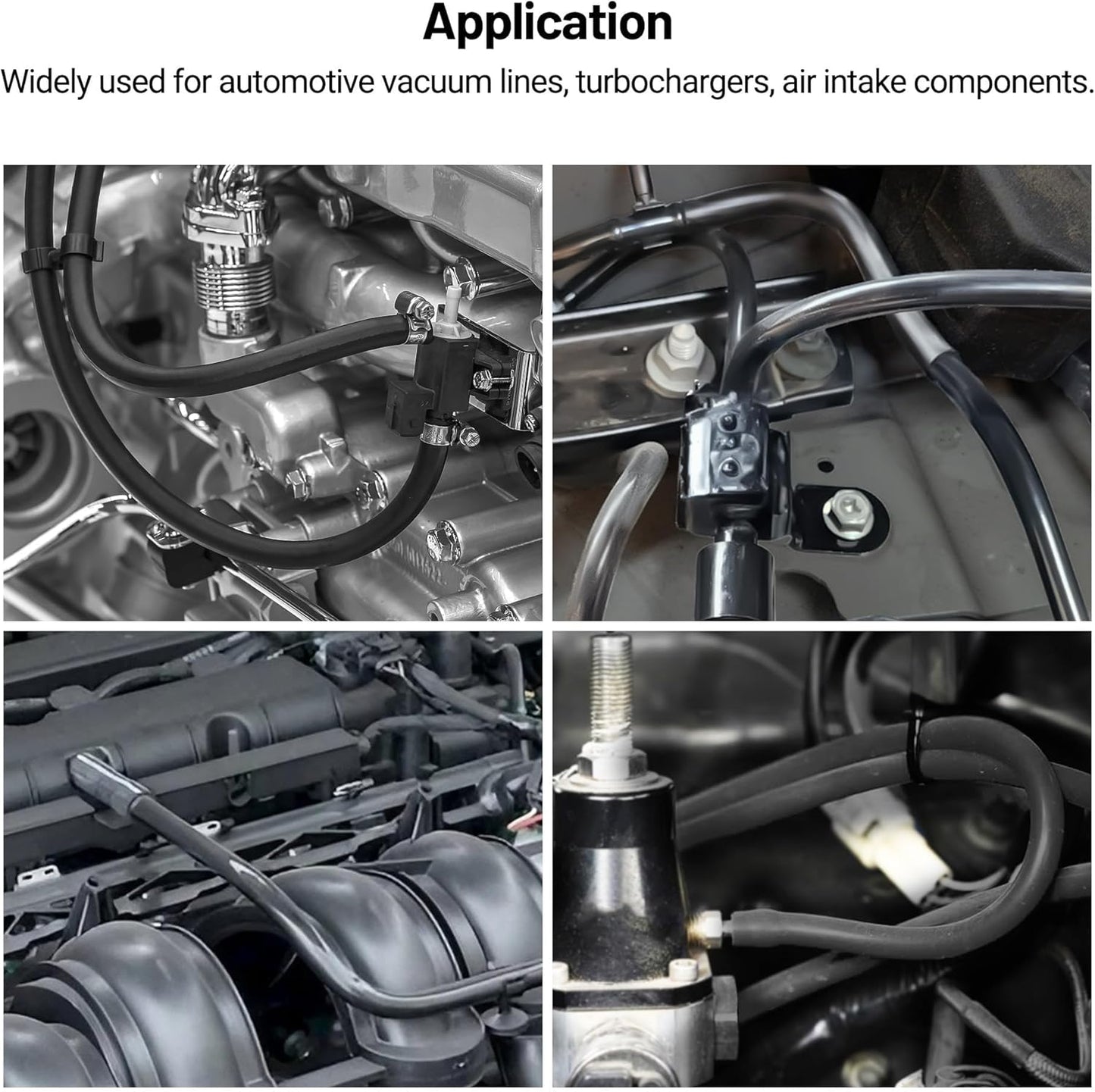 EVIL ENERGY 5/32 1/4 5/16 1/2 Silicone Vacuum Tubing Hose Line Kit 5FT 130PSI Max Pressure (4mm 6mm 8mm 12.7mm)