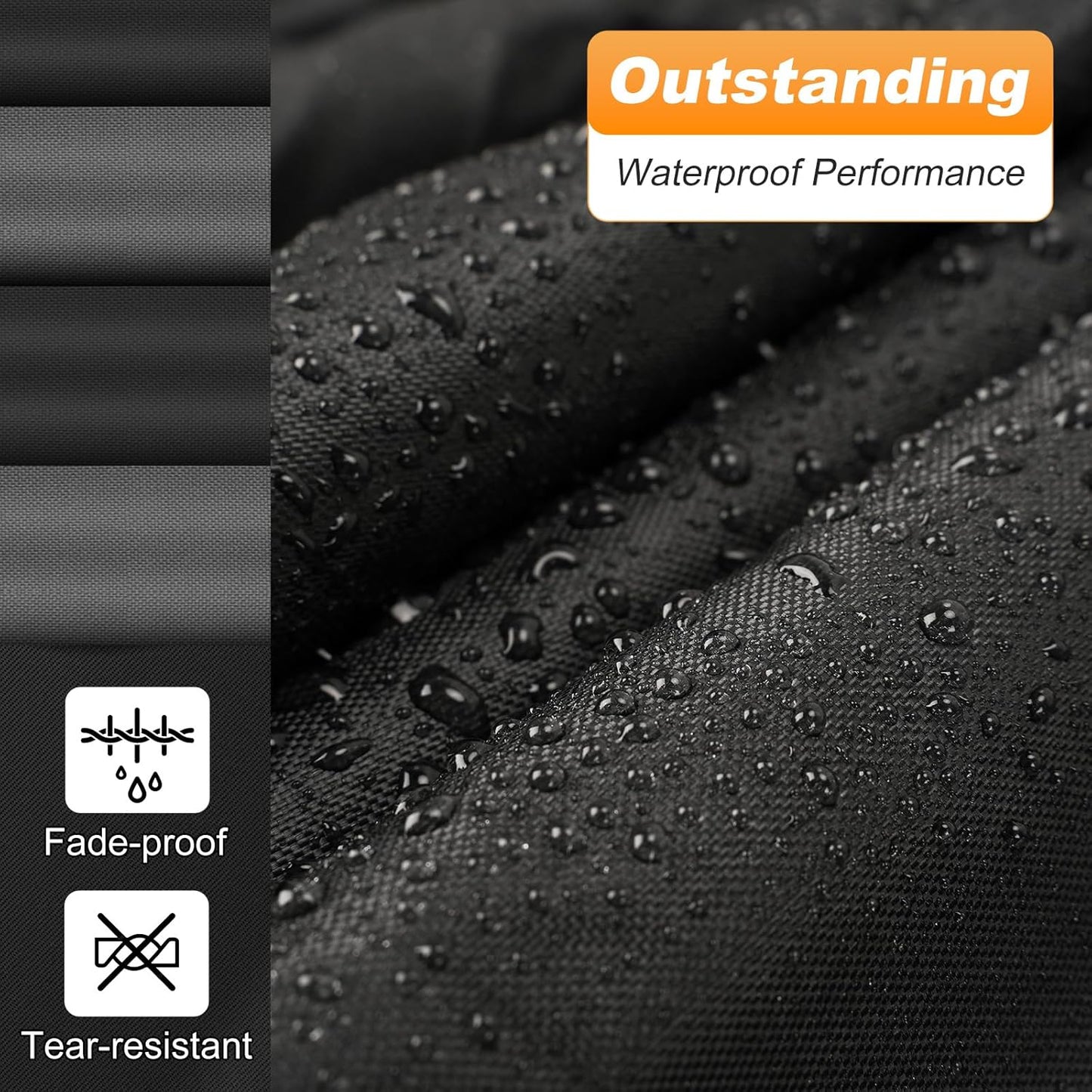 QUNSUNUS 6 Layer Car Cover for Dodge Challenger 2008-2023 Waterproof All Weather Windproof for Dodge Car Cover Hail Protection with Zipper