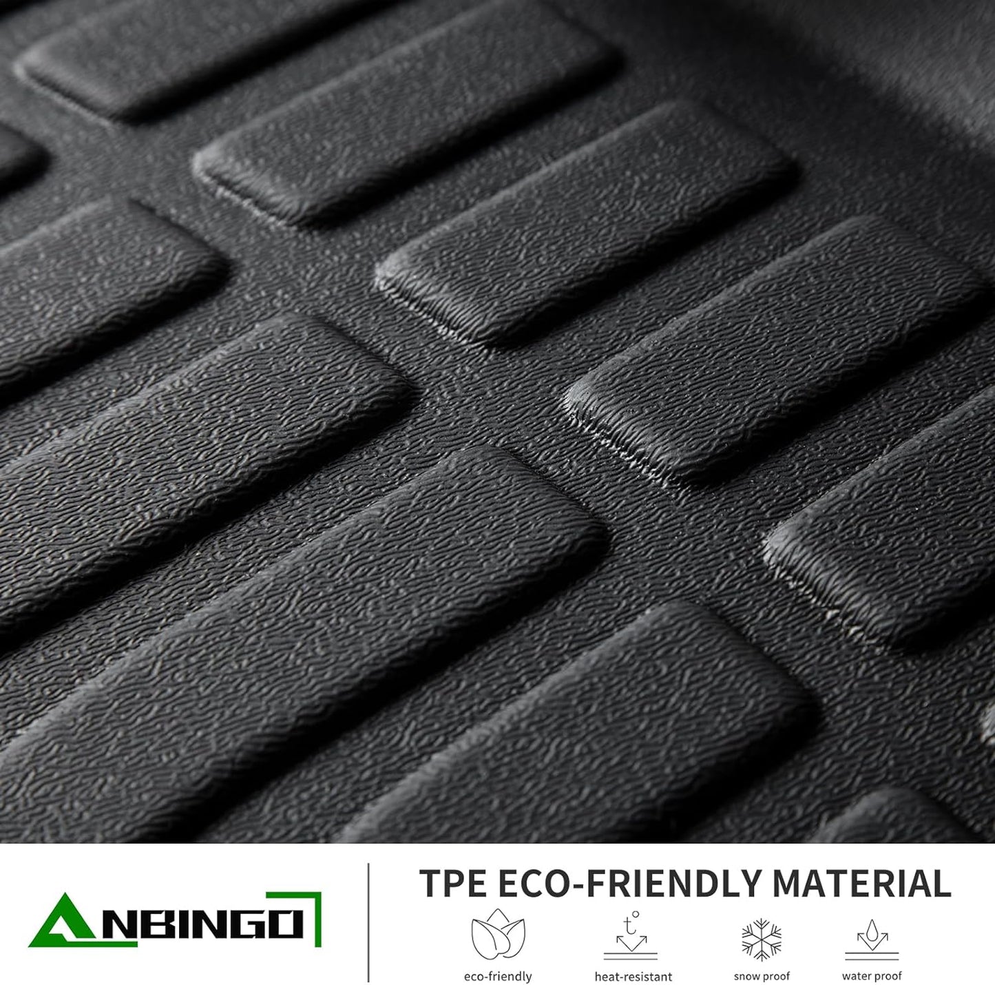 ANBINGO®Floor Mats & Cargo Liner for Ford Escape 2013-2019 All Weather Floor Mats Set Custom for Escape Full Set Floor Liners for Escape Accessories Black