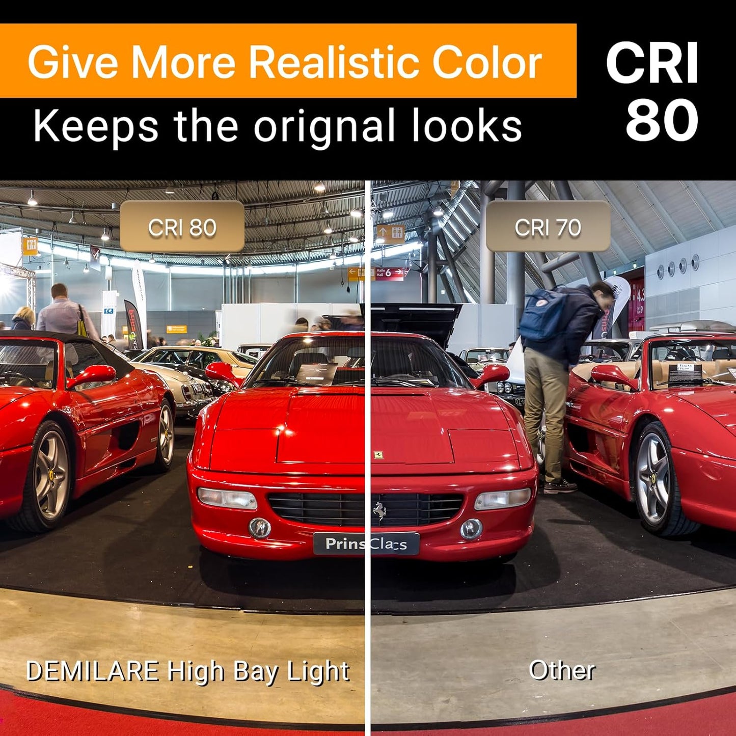 LED High Bay Light 200W, 30000LM 5000K Bright UFO High Bay Light [800W MH/HPS Eqv.] with 5' Cable US Plug, 100-277V ETL Listed Bay Lighting for Shop Garage Barn Warehouse