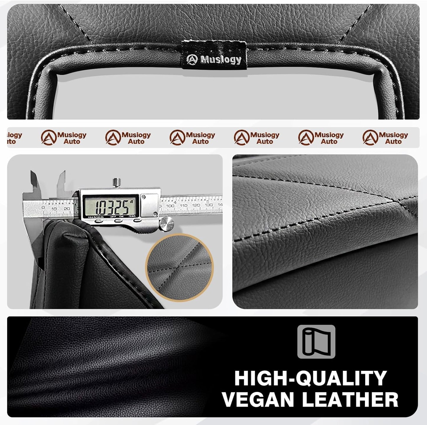 Muslogy Center Console Armrest Cover Compatible with Toyota Tundra 2014-2021 Comfort Armrest Pad Anti-Scratch Arm Rest Cushion Vegan Leather Protector 1-Inch Extra Thick(Bucket Seat ONLY)