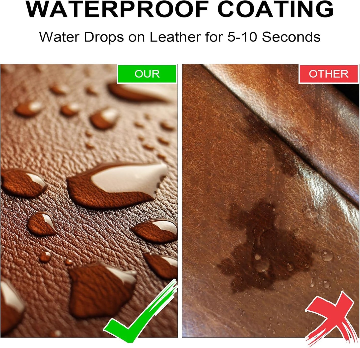 Leather Recoloring Balm,10oz Leather Color Restorer Leather Repair Kit for Furniture Car Leather Scratch Remover, White Leather Color Restorer for Couches,Leather Dye Paint for Faded