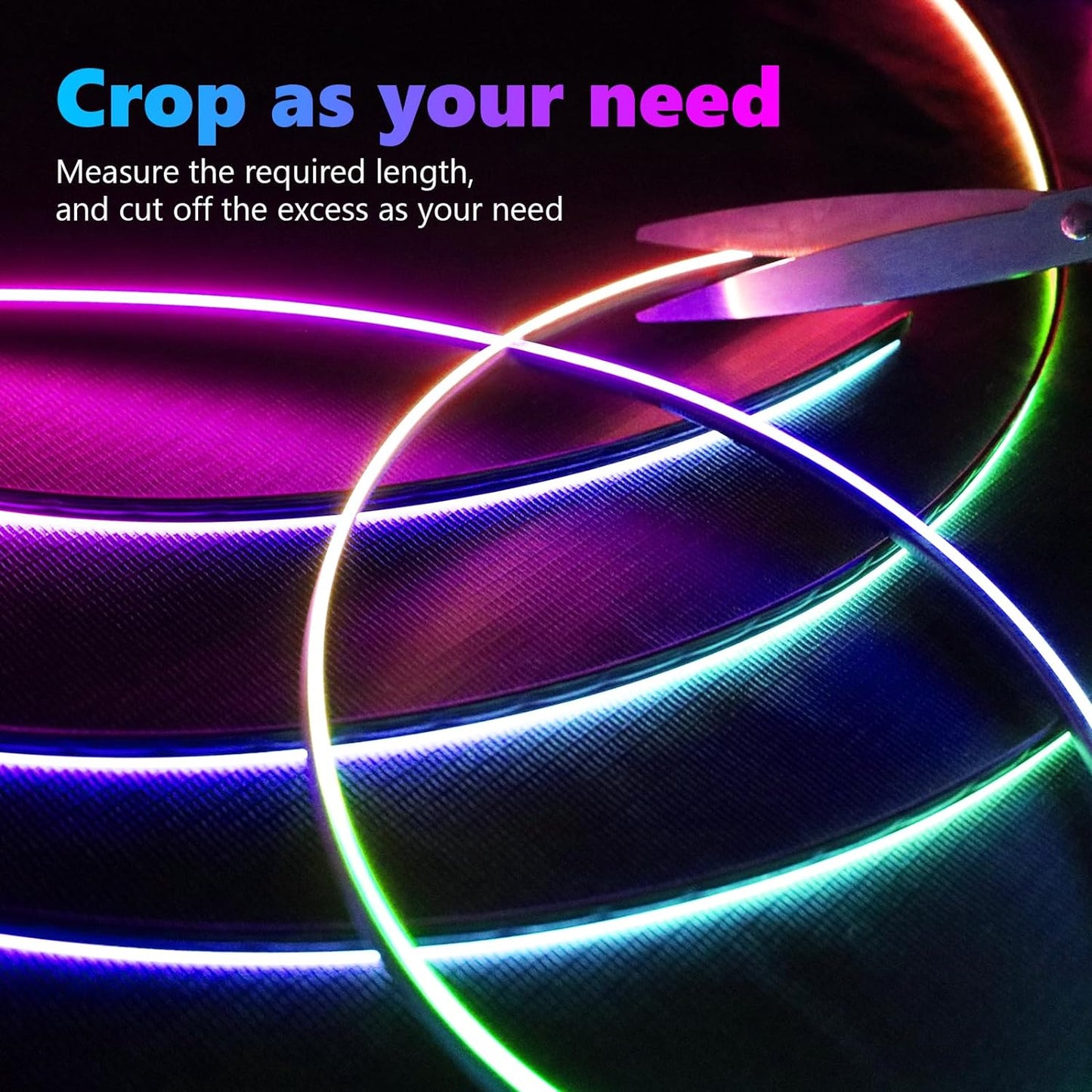 Acrylic Interior Car Light, AMKI Car LED Strip Light with APP Sub Control, Car Accessories Fiber Optic Car Ambient Light Kit with RGB Dreamcolor 22 in 1 and 175 inches 593 LEDs 213 DIY and Music Modes