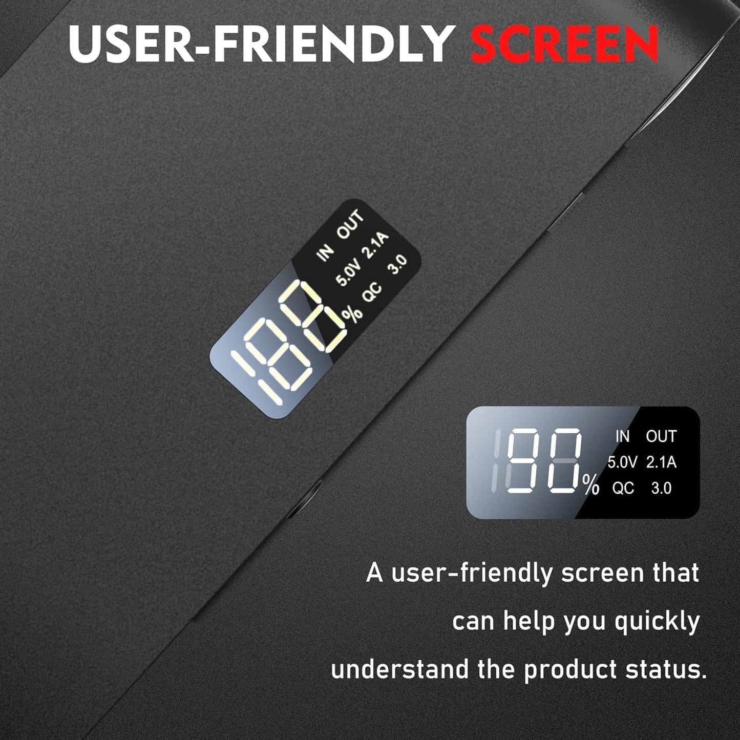 BOOKOO Car Battery Jump Starter, 3000 Amps Jumper Starter for Car 7.2 L Gas | 5.5 L Diesel Engine, Power Bank Battery Backup with USB QC 3.0 | PD 18W Fast Charging,3 Flashlight Modes for Emergency Use