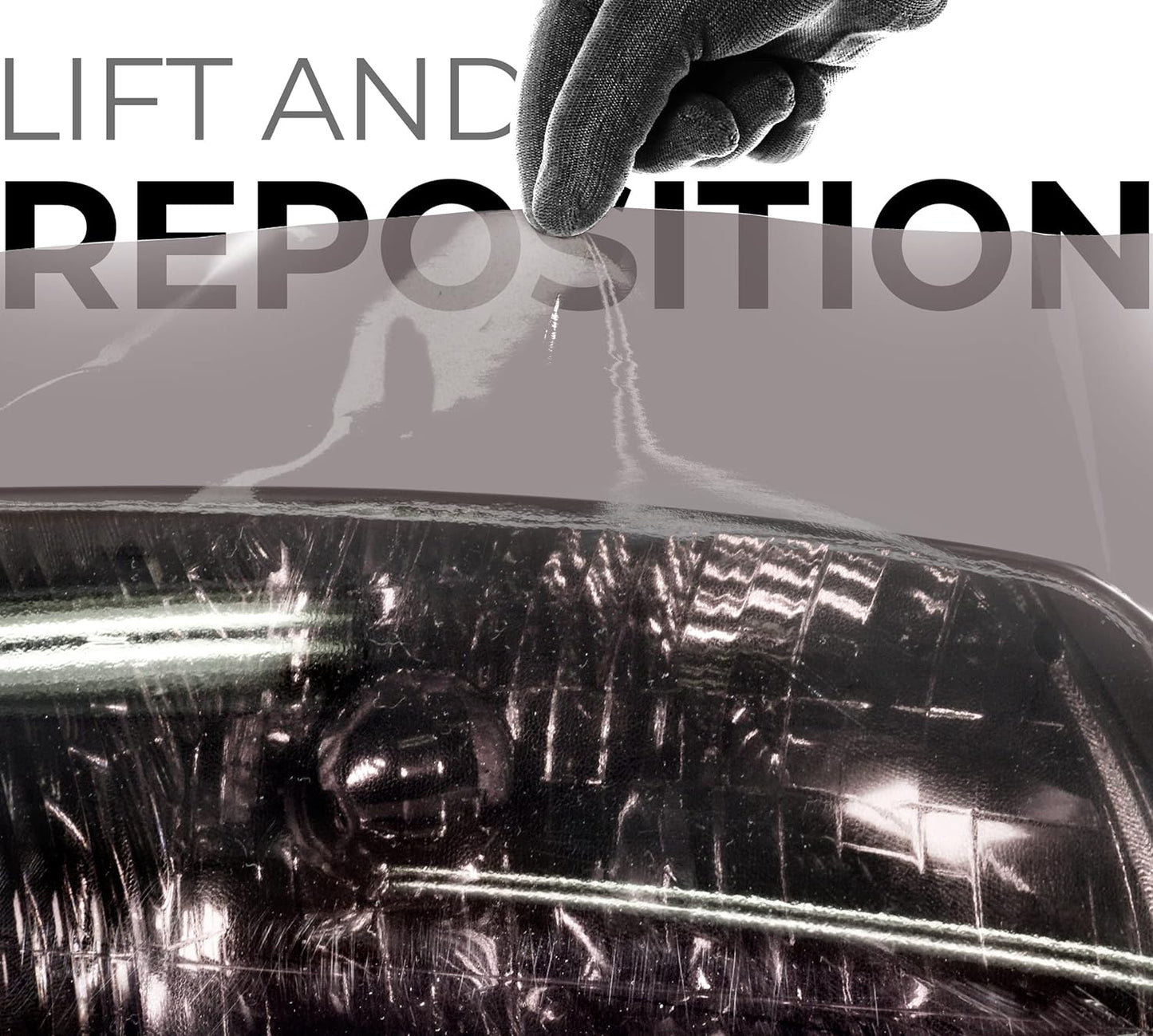 VViViD Smoke Black Adhesive Headlight Wrap Tinting Vinyl Roll (17.9" x 48" 2-Roll Pack)