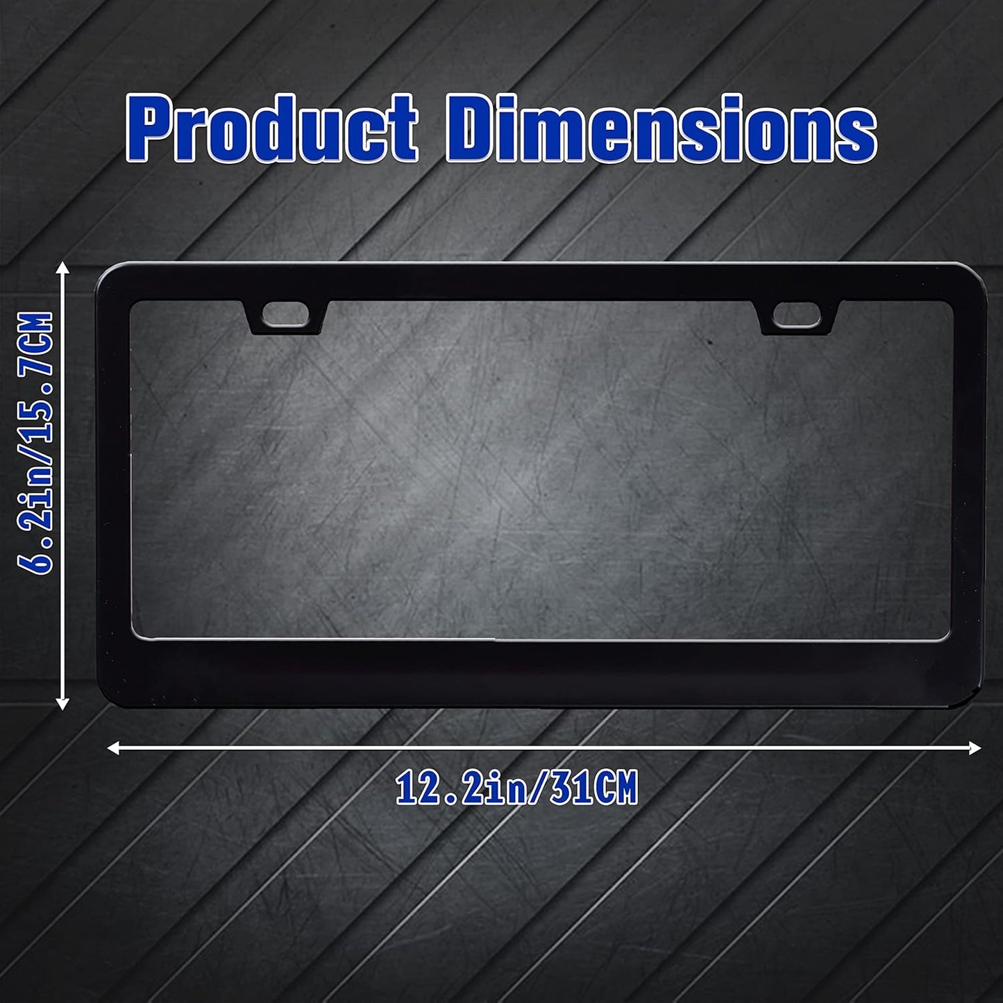 Pink Cow Print License Plate Frame Animal Texture License Plate Frames Personalise Stainless Steel Funny Design Compatible with Standard License Plate Holder for USA Canada 6 X 12 Inch with Screws