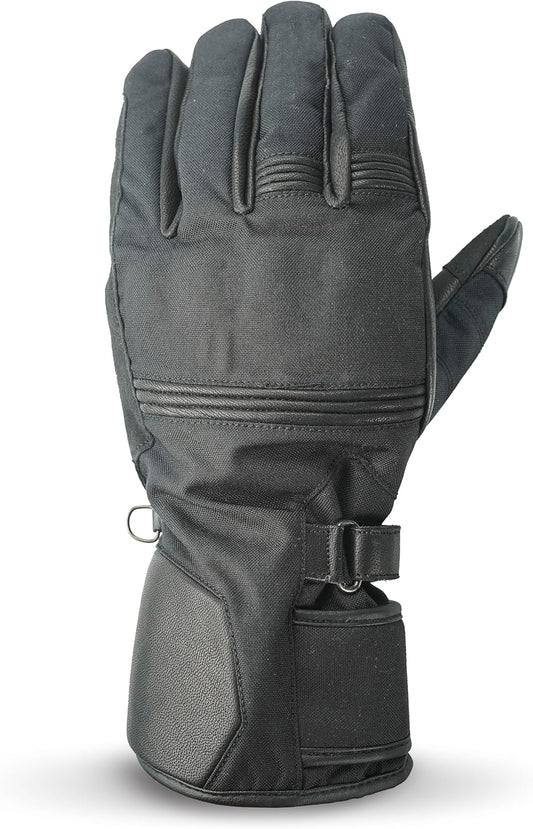 Leather Motorcycle Gloves with Adjustable Fitting Bike Riding Gloves for Riders