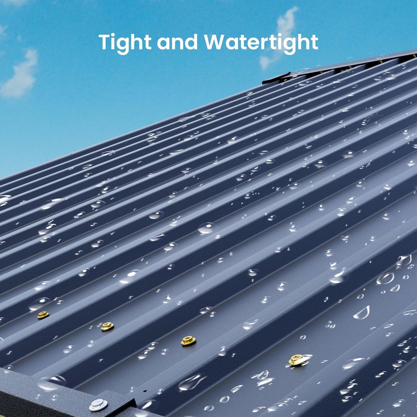 SUNBURY 10 x 20 ft Metal Carport with Galvanized Steel Roof, Heavy Duty Metal Carports Canopy, Outdoor Garage Car Shelter Shade for Pickup, Boat, Car and Tractors, Grey