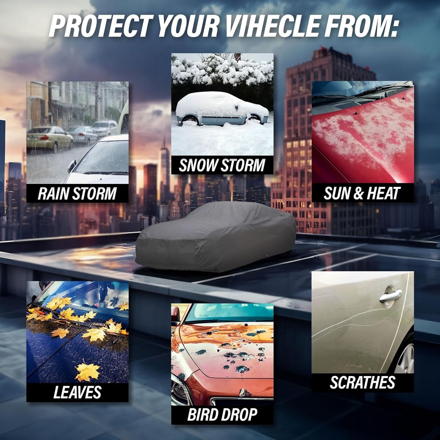 Supreme Full Car Cover – Semi Custom Fit for Full-Size Cars | Dustproof, Windproof, UV Protection, Breathable & Durable All-Weather Protection | Fits Volkswagen Corrado 1988-1995 Coupe 2-Door