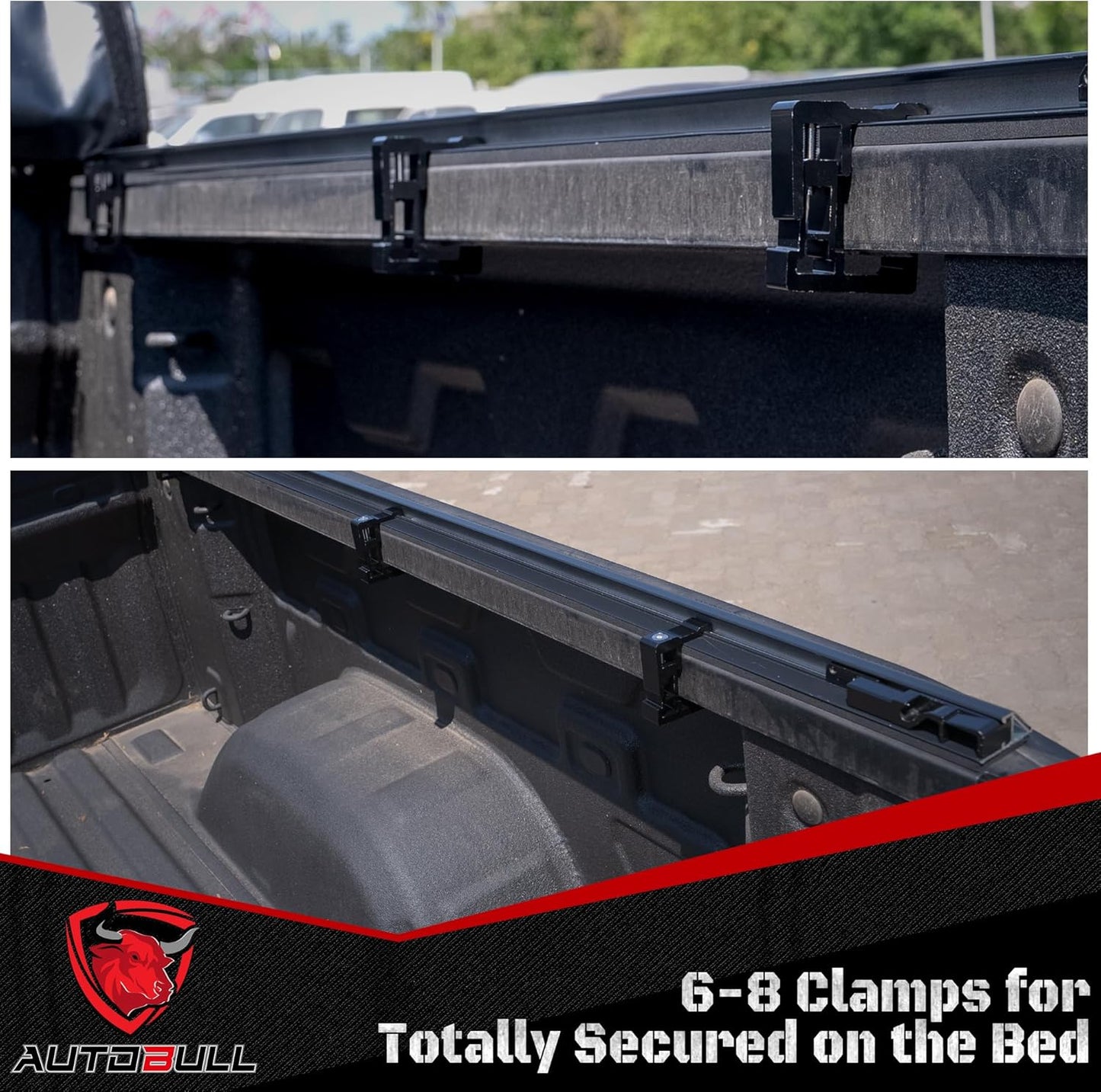 Soft Roll-up tonneau Cover Compatible with 2007-2021 Toyota Tundra(Excl. Trail Edition) 6.5ft Bed (78.7"), PVC Top Alloy Steel Structure