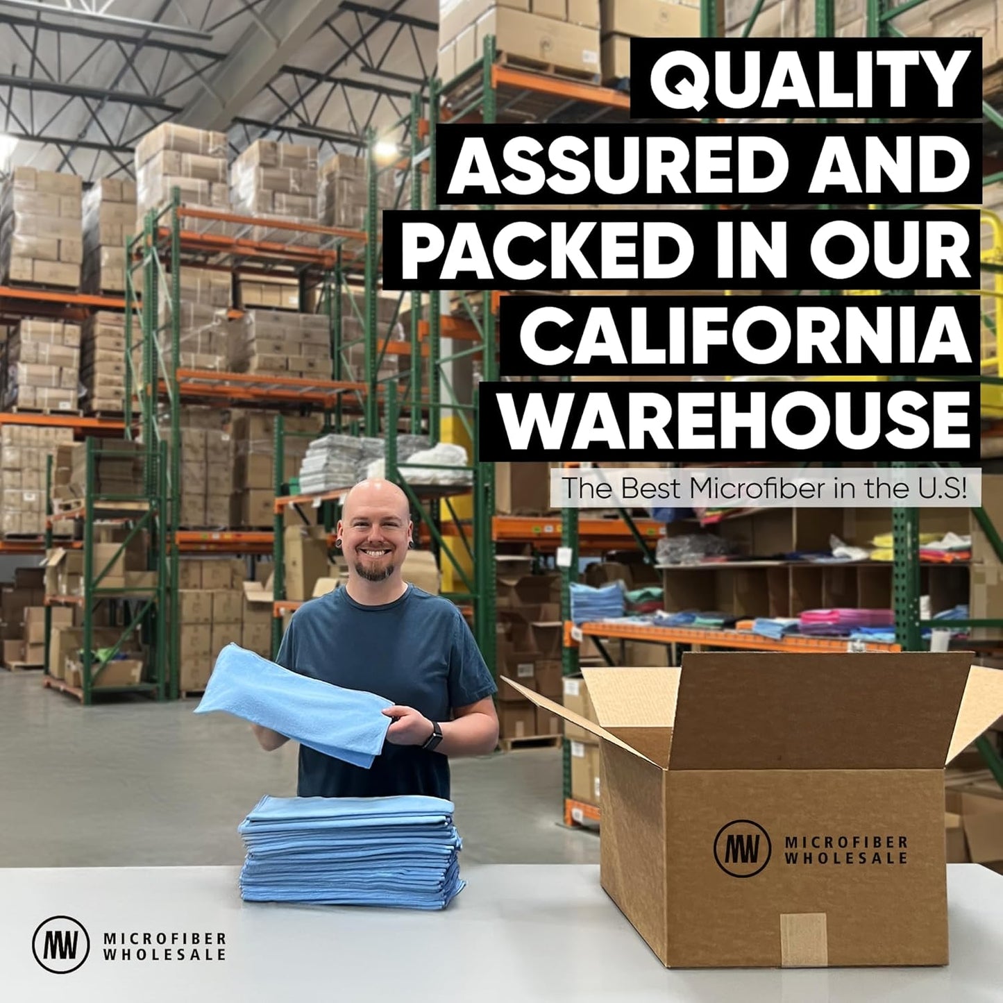 Bulk 16" x 16" All Purpose Microfiber Towels Wholesale - Case Quantity (200 Count) | Large | No Fraying | High Density Microfiber | Zero Chemical Cleaner | Long-Lasting (Red)