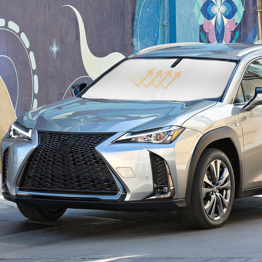 Sun Shade for UX Windshield Sunshades for 2019-2023 2024 2025 2026 Lexus UX SUV Windshield Cover 240T Double Layer Front Window Shields Protector Sun Visor Blocks UV Rays Car Interior Cool Accessories