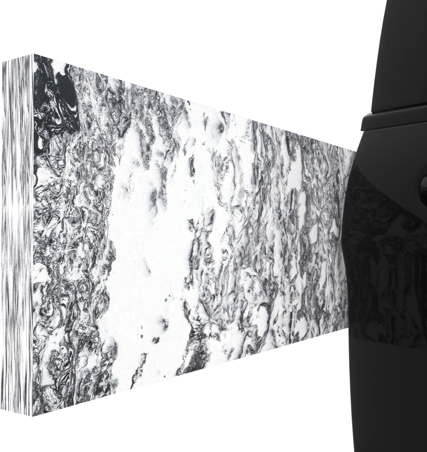 GWP02S Marble Grain Garage Wall Protector Car Door Protectors, Garage Accessories, Parking Stopper for Garage, Tool-Free, Designed in Germany (4-Pack Marble Grain)