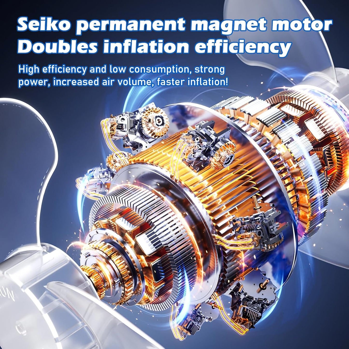 2025 Cordless Tire Inflator w/Digital Gauge 150PSI, Portable Air Pump for Car/Motorcycle/Bike, USB-C Fast Charge & Auto Shut-Off, Travel/Home Emergency Kit