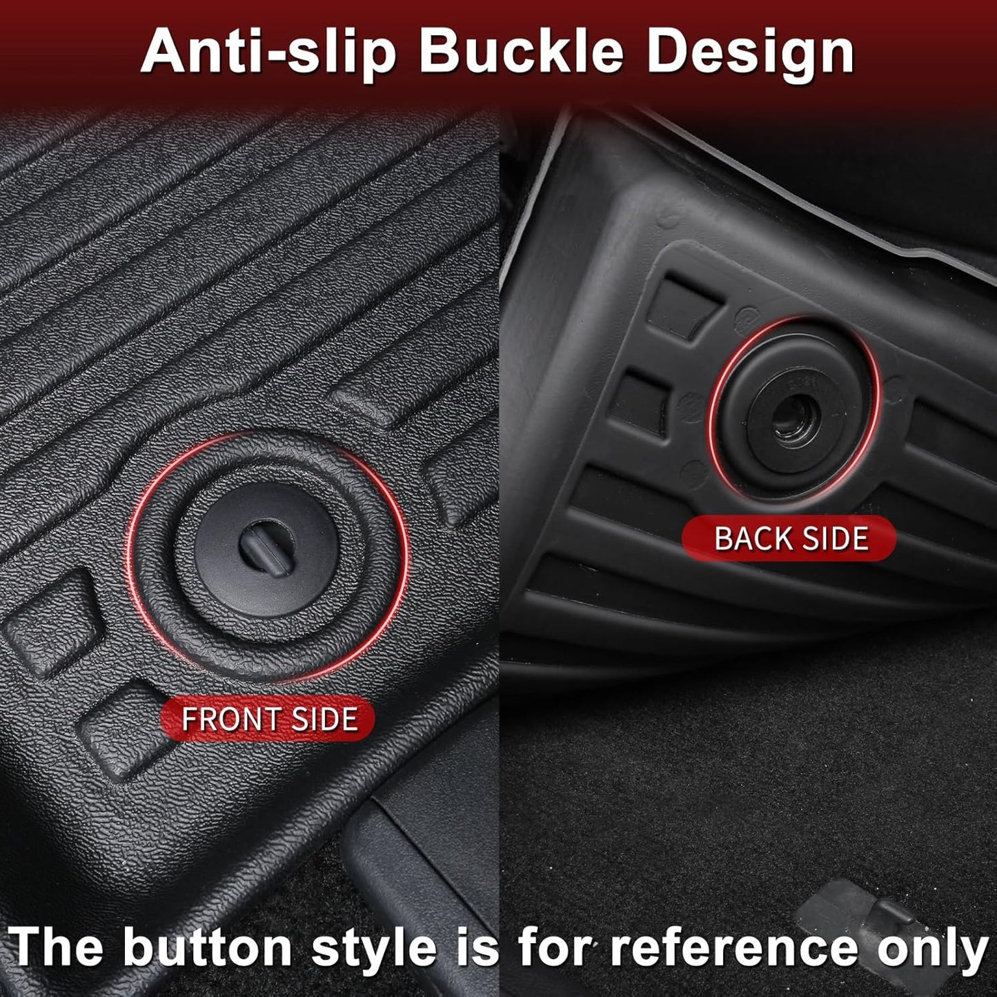 Wayhigh-All Weather Floor Mats and Cargo Mat Set Fit for Nissan Ariya 2025 2024 2023, TPE Car Mats Waterproof Anti-Slip Rubber Floor Liners for Ariya Accessories