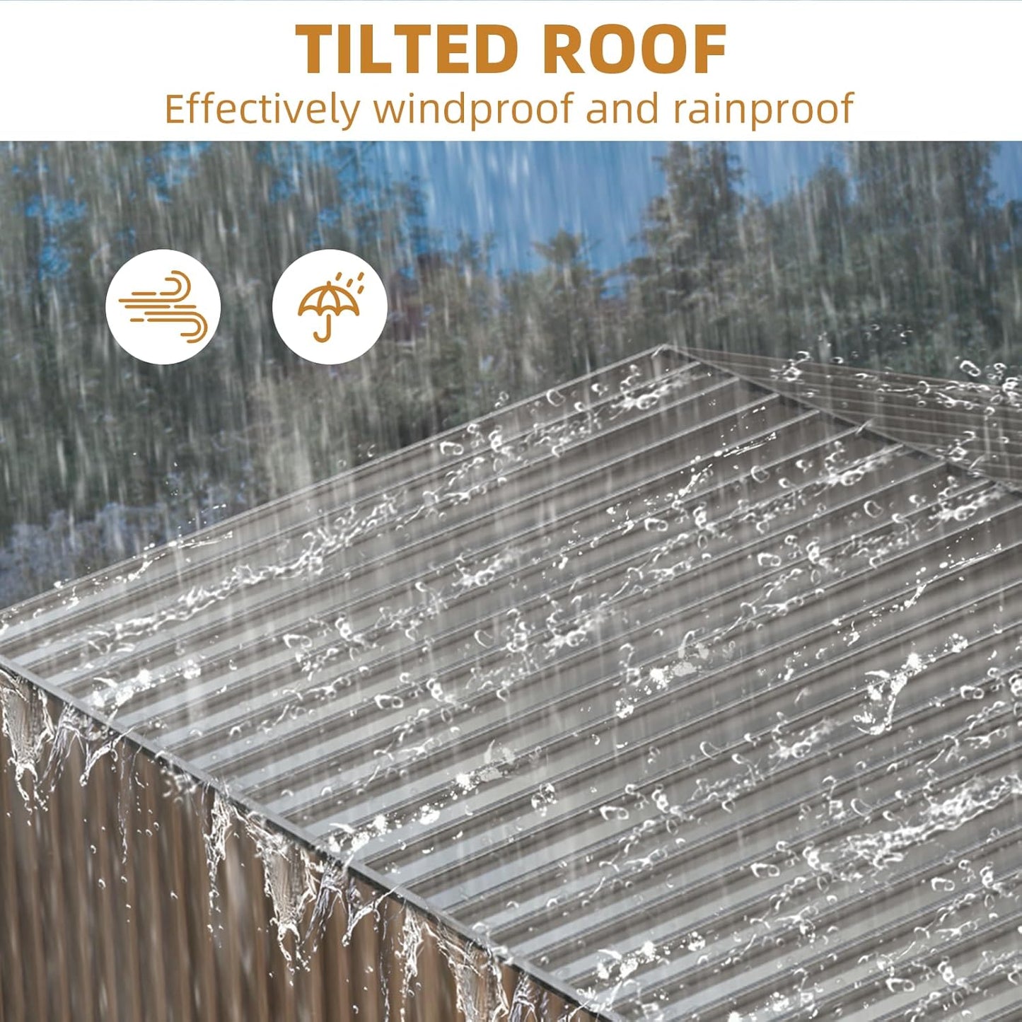 Outdoor Storage Shed,8x8 FT Metal Garden Shed with Lockable Doors & Slooping Roof,Updated Reinforced Door,Tool/Bike Sheds for Backyard, Patio, Poolside,Garage