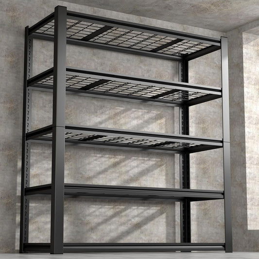Garage Shelving,5-Tier Metal Storage Shelves,Metal Shelves for Garage Storage,Steel Shelving 24" D x 47" W x 72" H