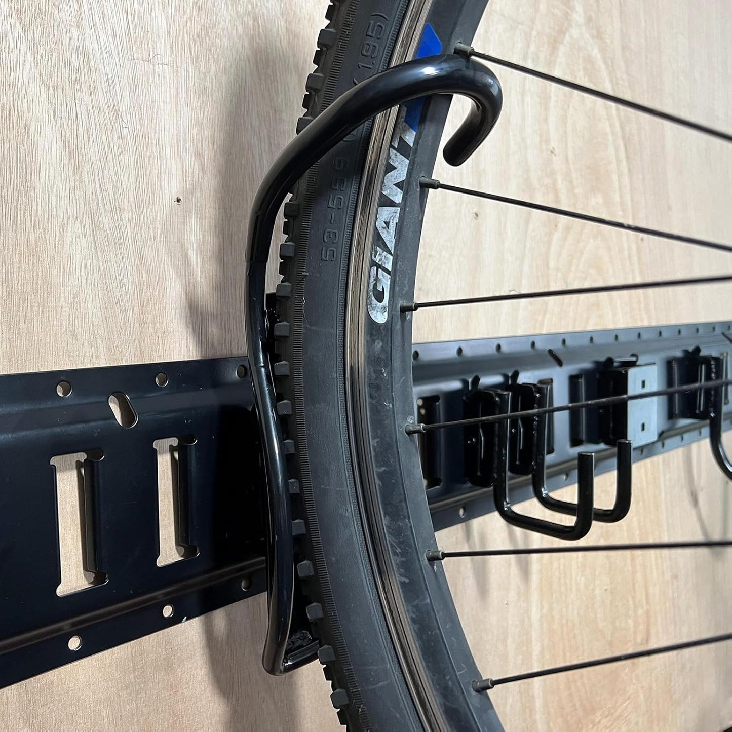 E-Track Bike Hooks, Heavy Duty Wall Mounted Bike Storage Rack Bike Mount for E-Track (2 Pack)