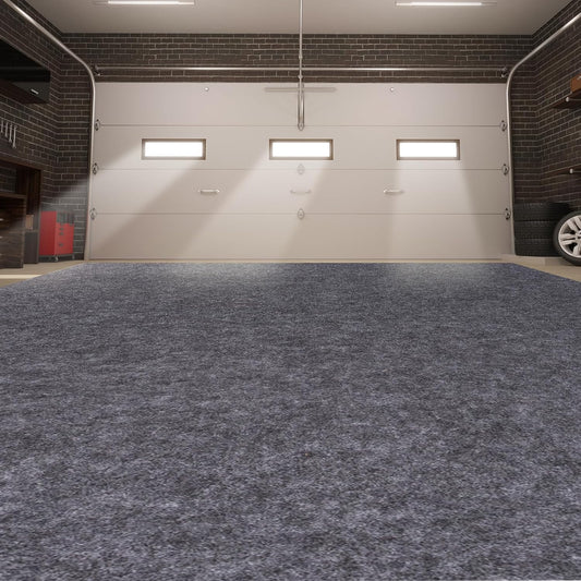 Garage Mats Oversize Garage Floor Paking Mats for Under Car, 8.8 x 22 Ft Non-Slip Gray Garage Flooring Carpets, Absorbent Oil Garage Parking Mat, Waterproof Mats