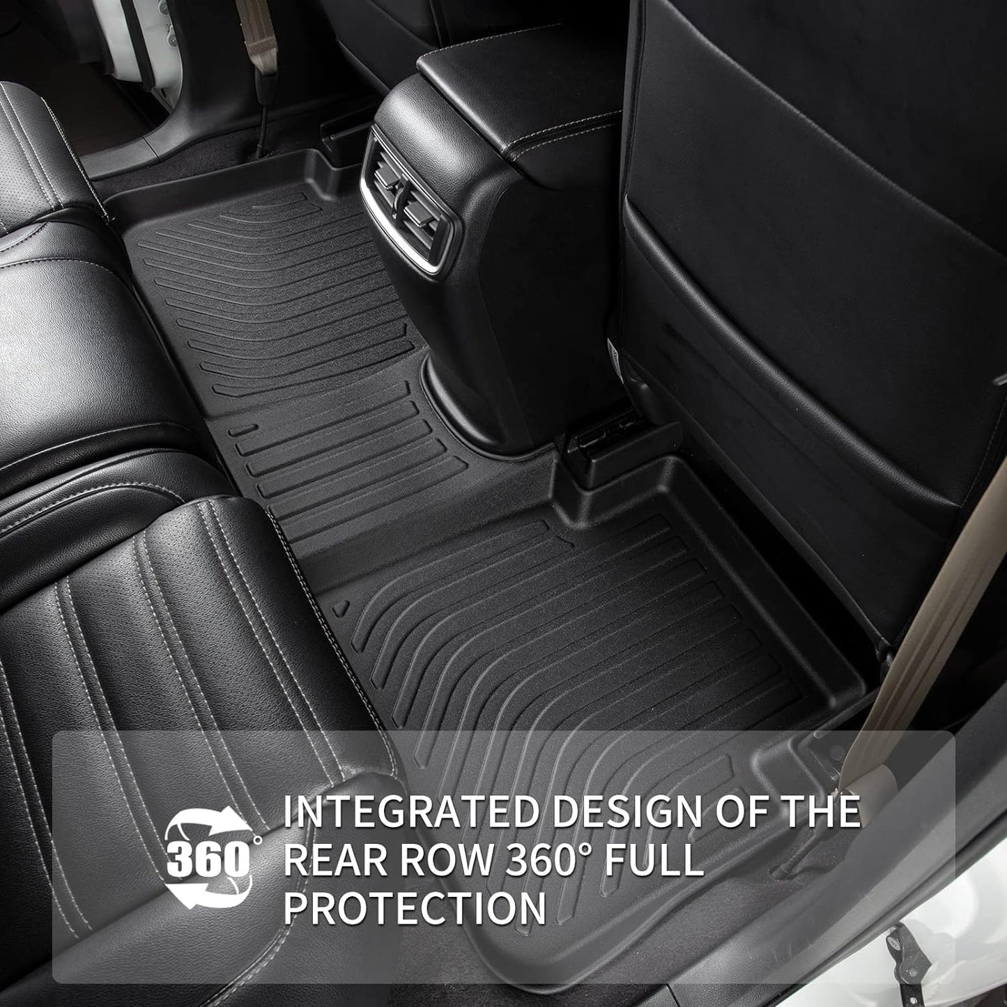 KELCSEECS Floor Mats Custom for 2025 2024 2023 Kia Sportage Hybrid Not Fit Plug-in Hybrid Car Mats All Weather Mats Heavy Duty Front& Rear Row Floor Liners Black Kia Sportage Hybrid Accessories