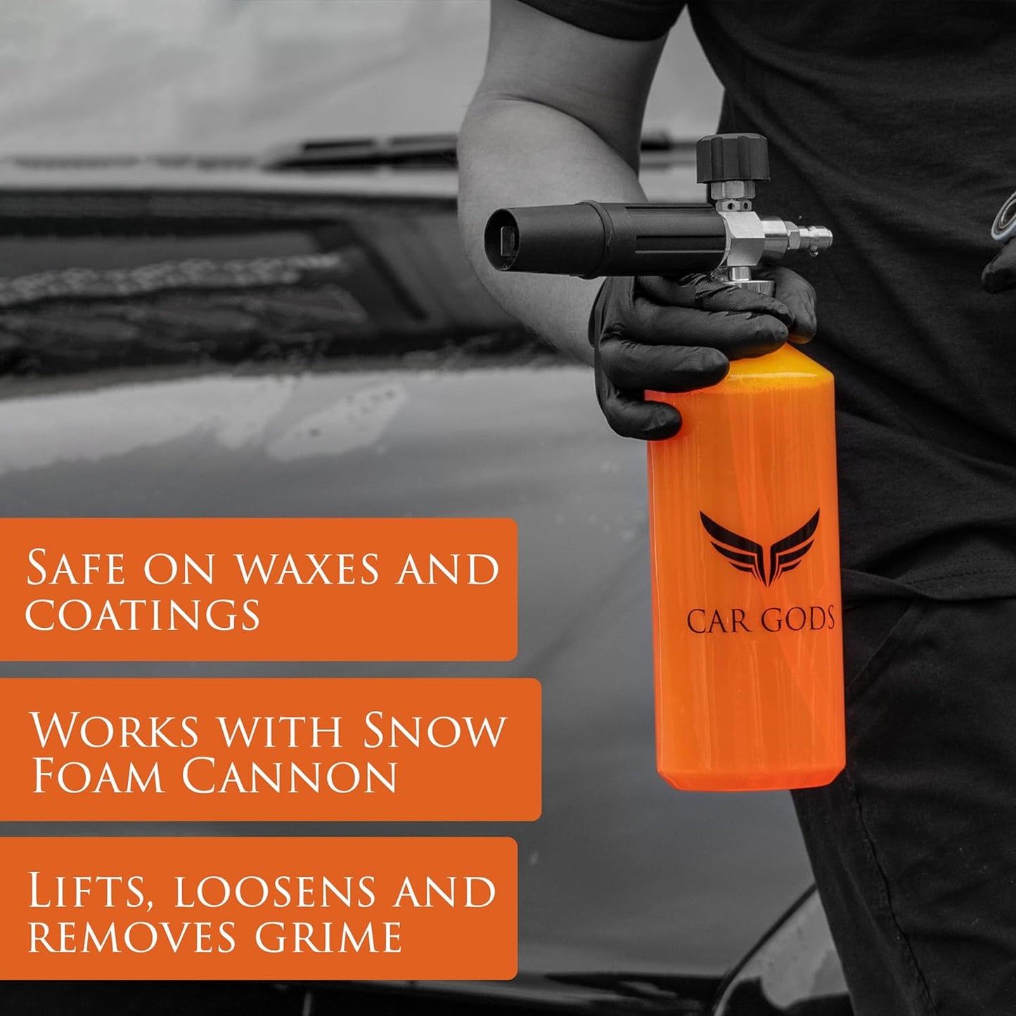 Car Gods Arctic Storm Super Thick Snow Foam Shampoo Orange Scent 85 Fl Oz