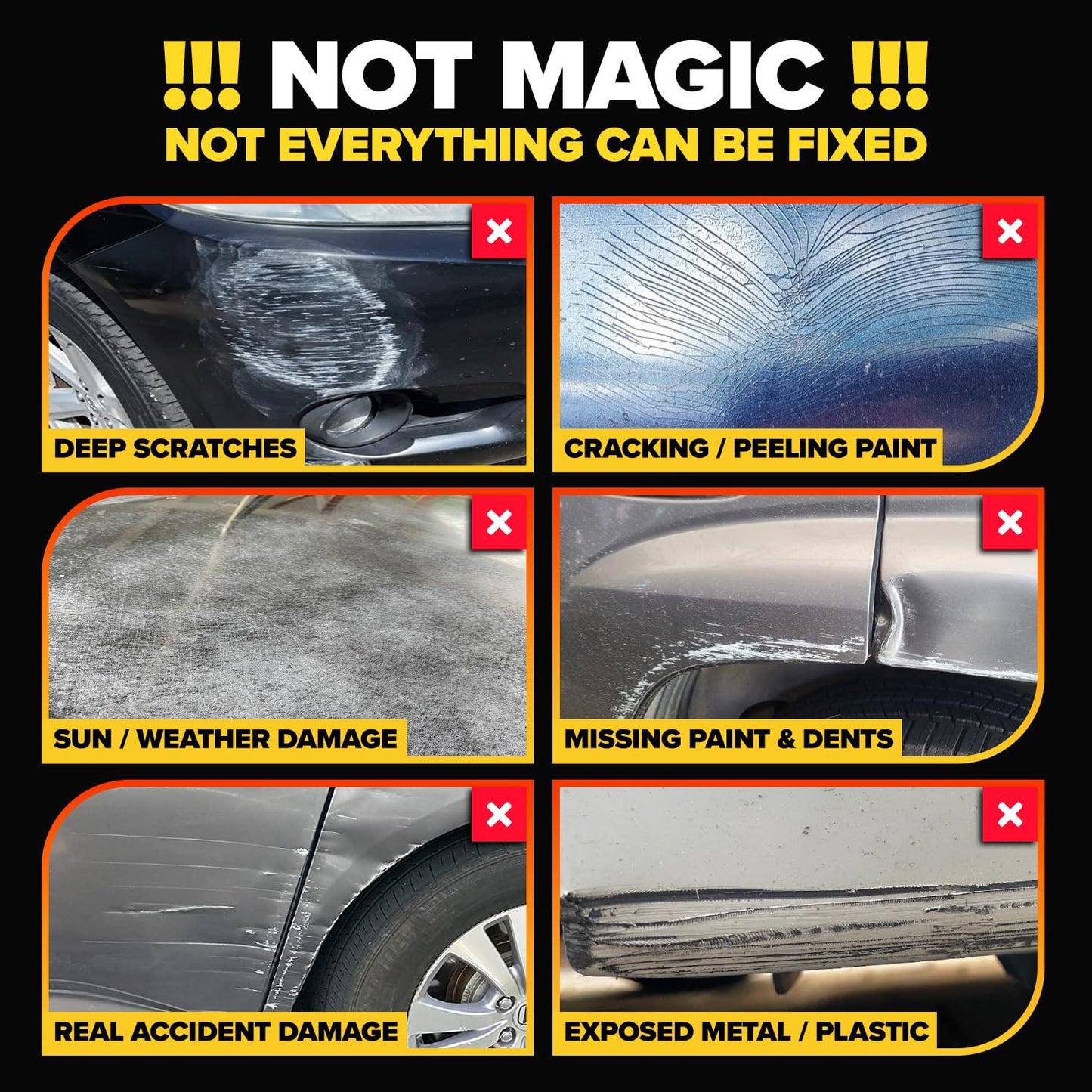 Carfidant Scratch and Swirl Remover - Car Scratch Remover for Vehicles Paint - Polishing Compound for Cars with Pad and Towel - Cutting and Buffing Compound for Paint Restorer