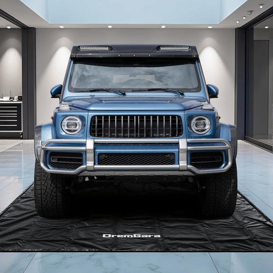 Easy to Clean Heavy-Duty PVC Garage Floor Mat with Waterproof Containment Protection for Cars SUVs Trucks Parking Garages Non-Slip Durable Containment Mat Multiple (8'6"x22')