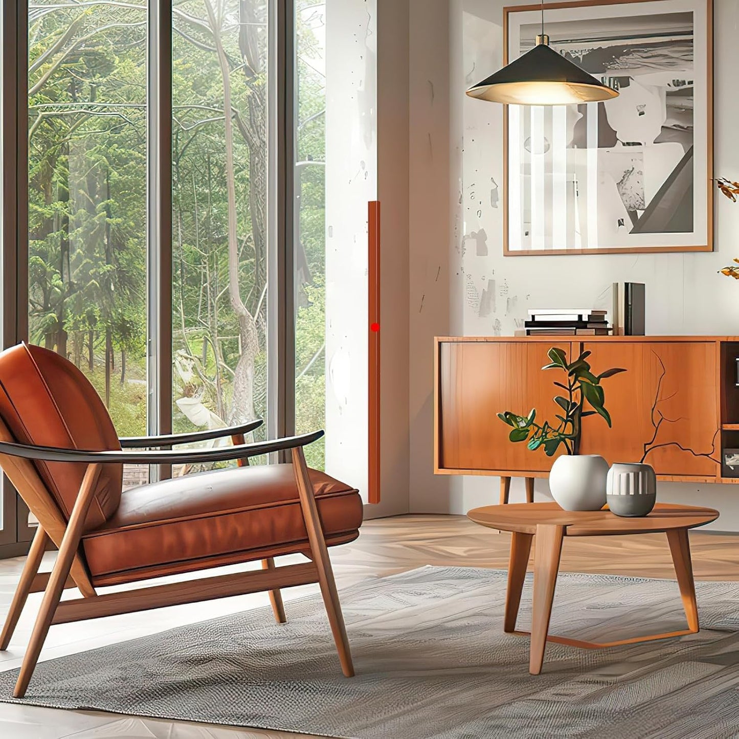 2PCS Wall Corner Protectors Guards - Self Adhesive Corner Protector & Corner Guards for Walls Edge Protection, Easy to Apply - No Tools Needed(Brown, 47.24"x1.18")