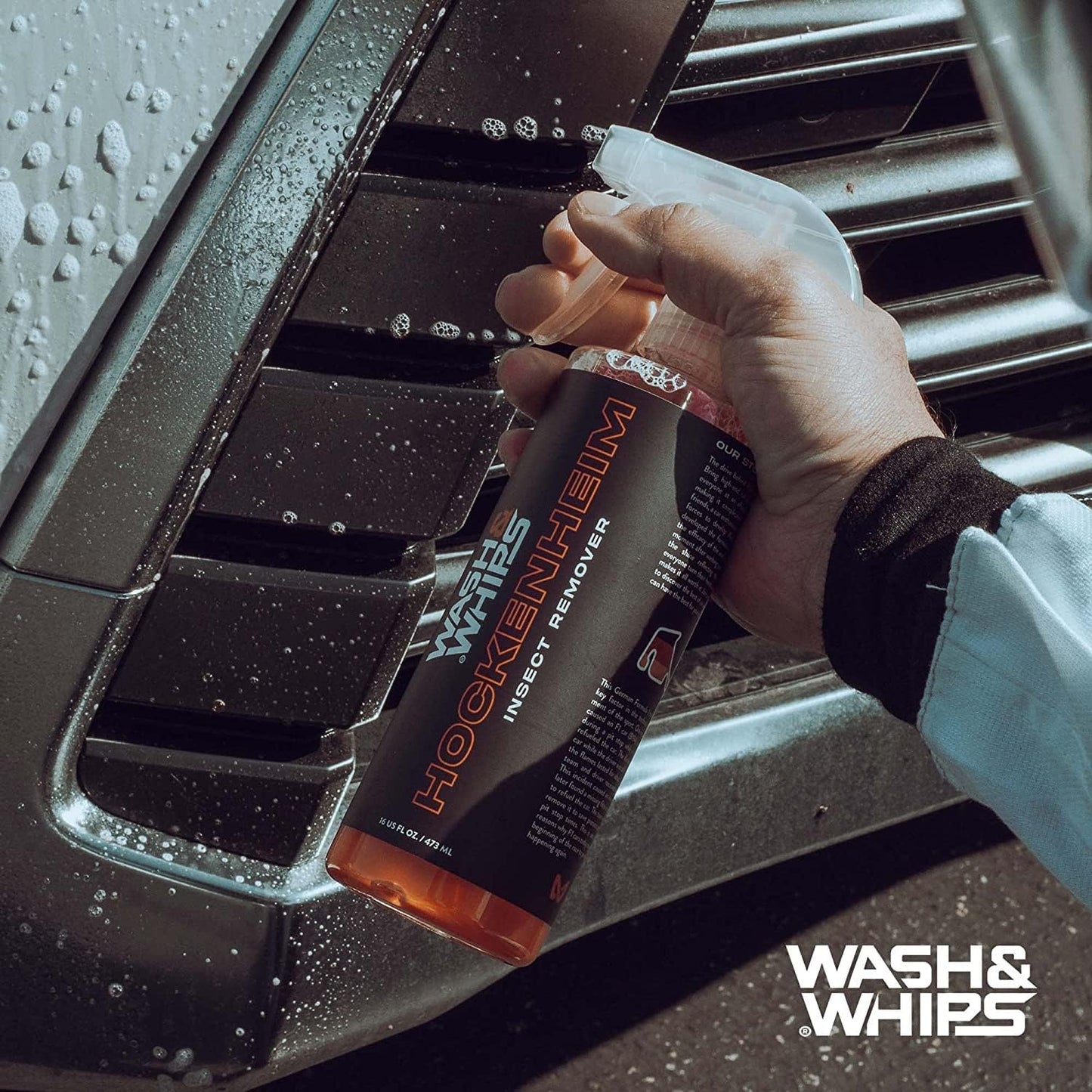 WASH&WHIPS Hockenheim Bug & Insect Remover - for Droppings & Grease for Car Detailing, RVs, Trailers Professional Strength Dissolves without Scratching, (128 fl.oz.)