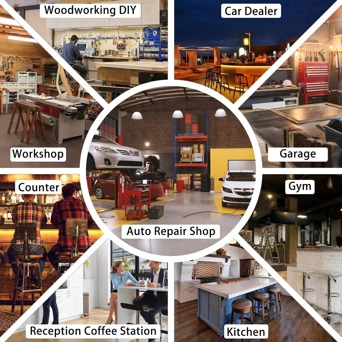 Shop Stool with Backrest, Mechanic Garage Stool for Workshop, Adjustable Shop Stools Chair, Padded Workbench Stools for Men Women, 300 LBS Capacity, 360° Swivel PVC Seat, Heavy Duty, Red