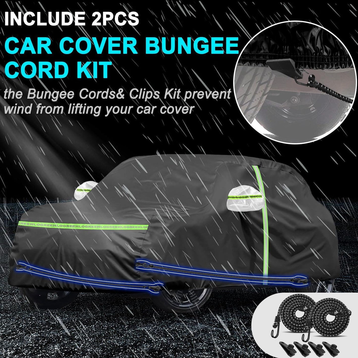 Car Cover for 2002-2025 Mini Cooper/Cooper S/Hardtop/Convertible 2-Door,Full Exterior Car Covers for Automobiles All Weather Waterproof Heavy Duty,Zipper/Cotton Rain UV Proof Custom fit【210T Taffeta】