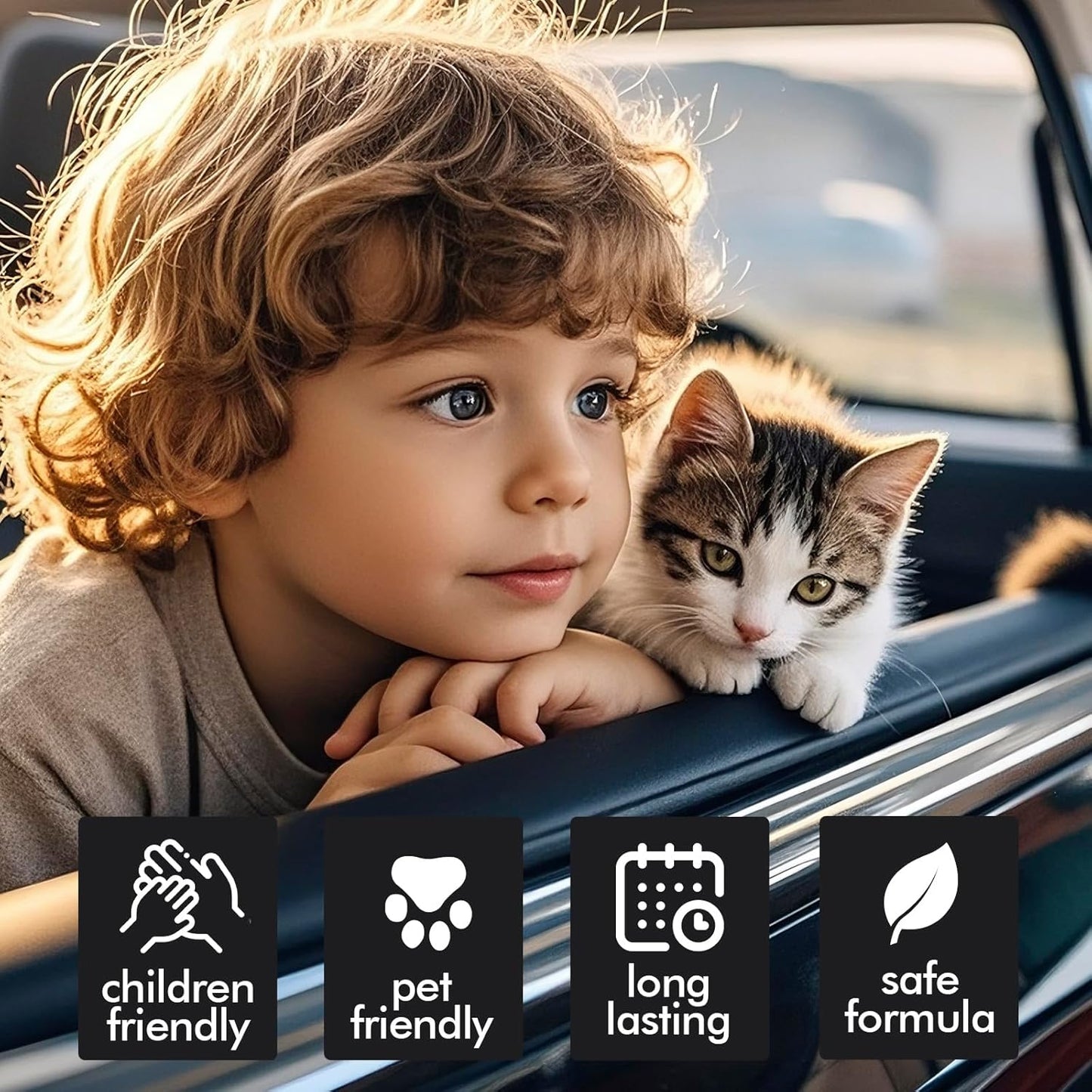 Car Air Freshener Vent Clips, Ocean Scent, 6 Pack, Long Lasting Scent Up to 180 Days, Car Fresheners