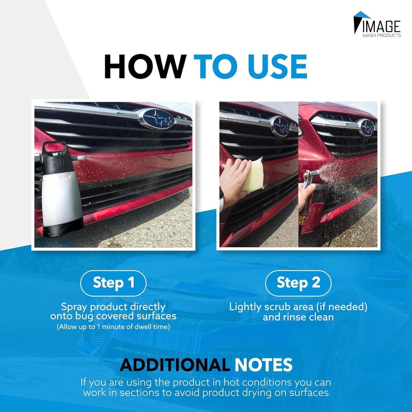 Image Wash Products Bug Remover – 32oz Best Bug Remover for Cars/Truck Exterior | Bug Cleaner for Vehicles, Car Bug Remover Spray, Bug Off Car Cleaner, Bug Wash for Cars