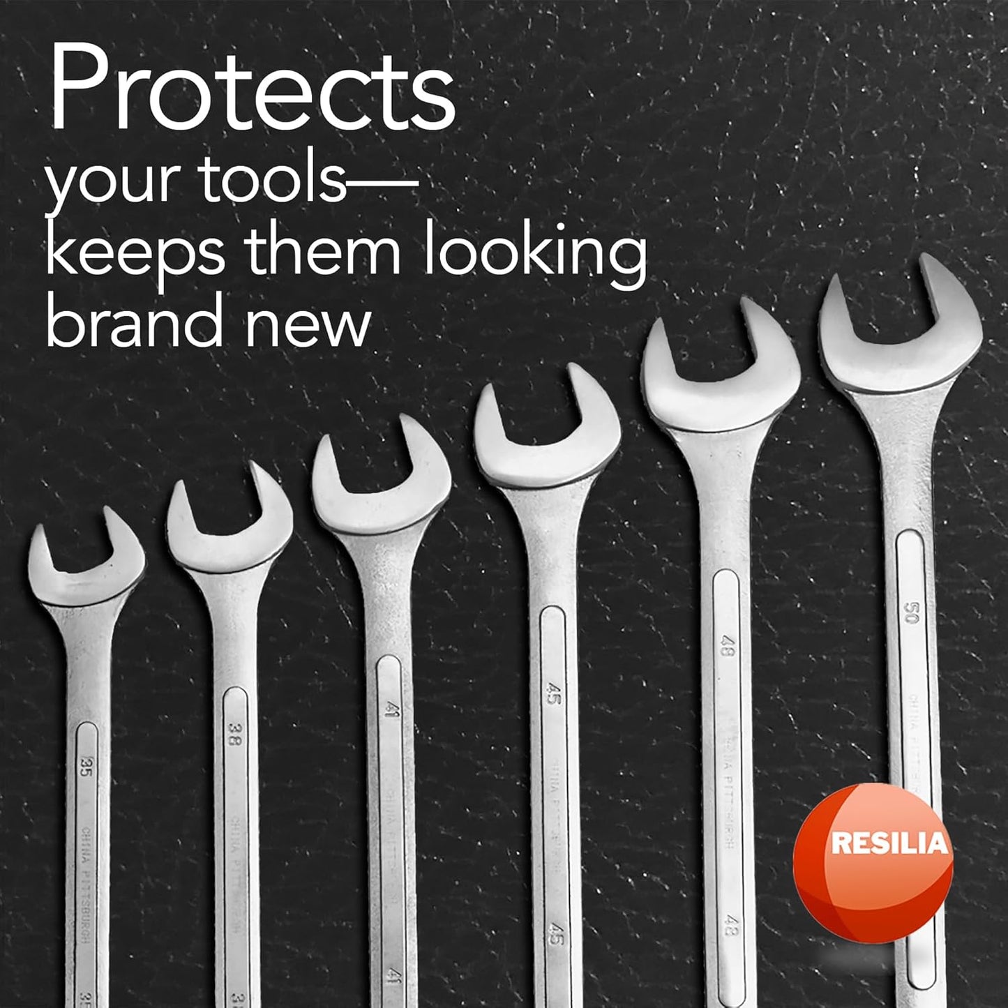 RESILIA Work Bench Mat - 48" X 96", Scratch-Resistant PVC Mats - Protect Your Workbench, Table, or Tool Station from Painting, Woodworking, Crafting, Building, & More, Black, Made in The USA