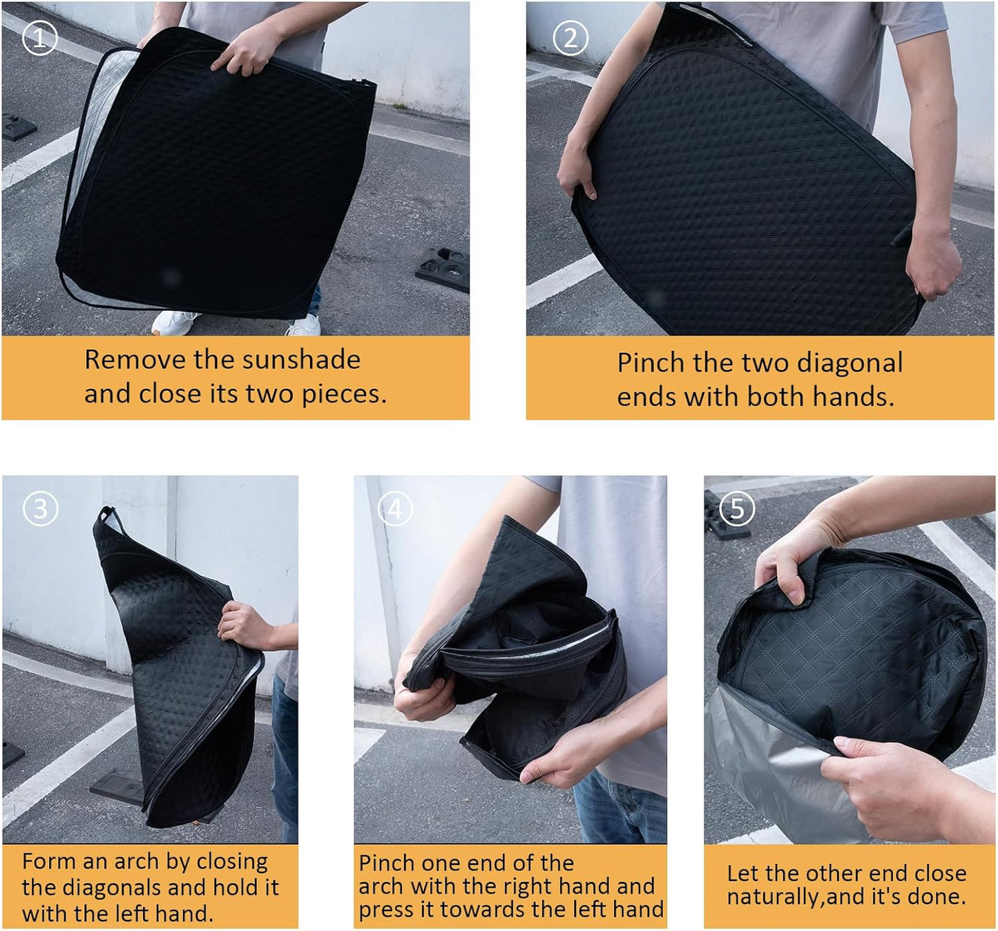 Car Windshield Sun Shade 5 Layers Thick for Ford Ranger 2019-2024 2025 Pickup Truck - Front Window Sunshade Sun Visor Accessories - Protector Vehicle Reflect UV Sun and Heat