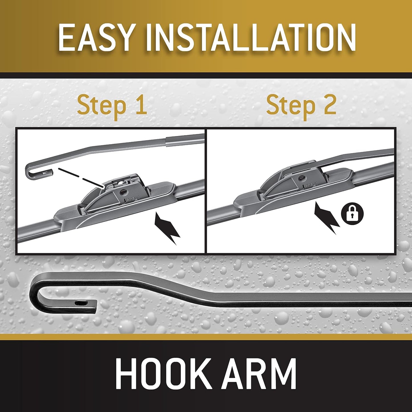 TRICO Gold™ (18-2420) 24 & 20 Inch Pack of 2 Automotive Replacement Windshield Wiper Blades for My Car Super Premium All Weather Beam Blade for Select Vehicle Models