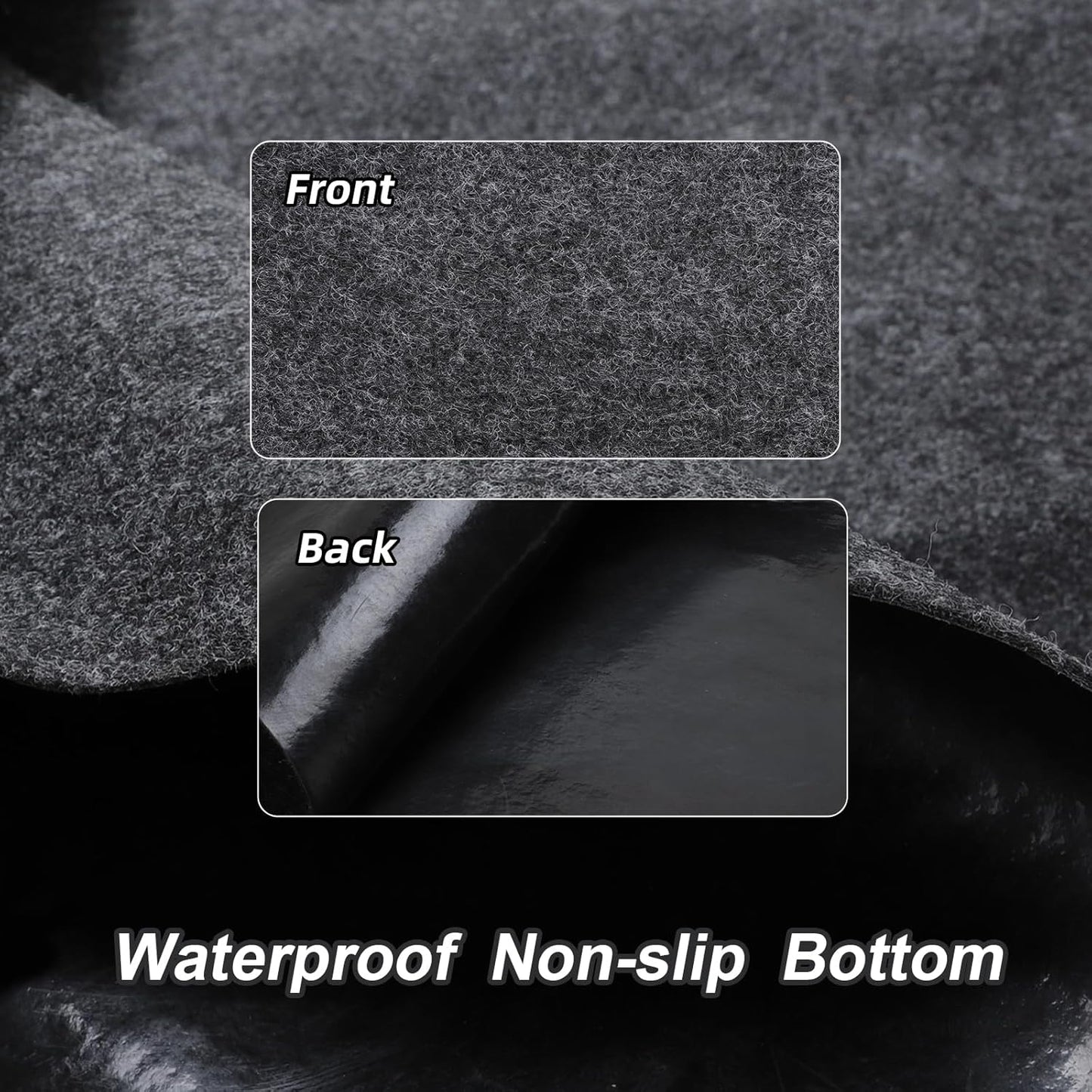 Roykaw Golf Cart Parking Mat Garage Floor Mat Compatible with EZGO, Club Car, Yamaha, ATV, UTV and Small Utility Vehicles, Slide-Resistant, Petroleum Pollution Protection - 9.18 ft. x 4.92 ft.