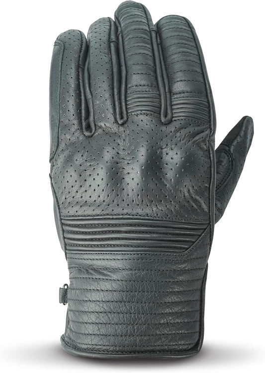 Leather Motorcycle Gloves with Adjustable Fitting Bike Riding Gloves for Riders