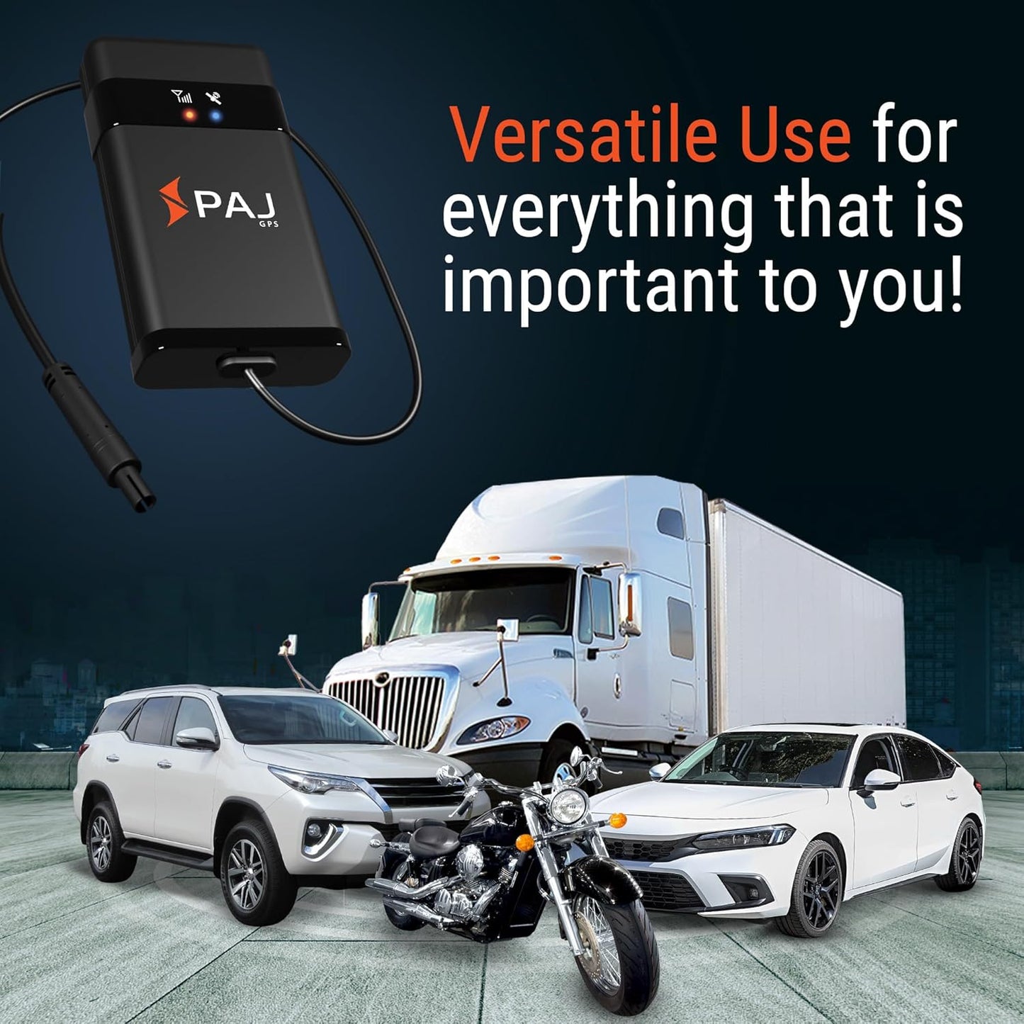 PAJ GPS Vehicle Finder 4G 2.0 - Real-Time GPS Tracker Device for Car, Motorcycles, Trucks, Bike - Direct Connection to Vehicle Battery (9-75V) - Tracking Devices with Alerts - Subscription Required