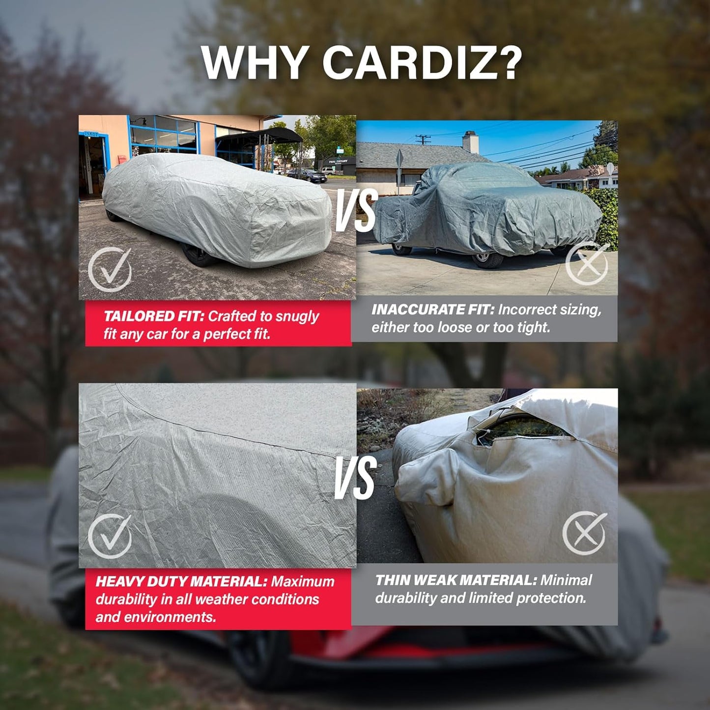 Supreme Full Car Cover - Semi Custom Fit for Uplander 2005-2009 SUV 4-Door | All-Weather Protection: Waterproof, Dustproof, Windproof, UV-Resistant | Includes Accessories