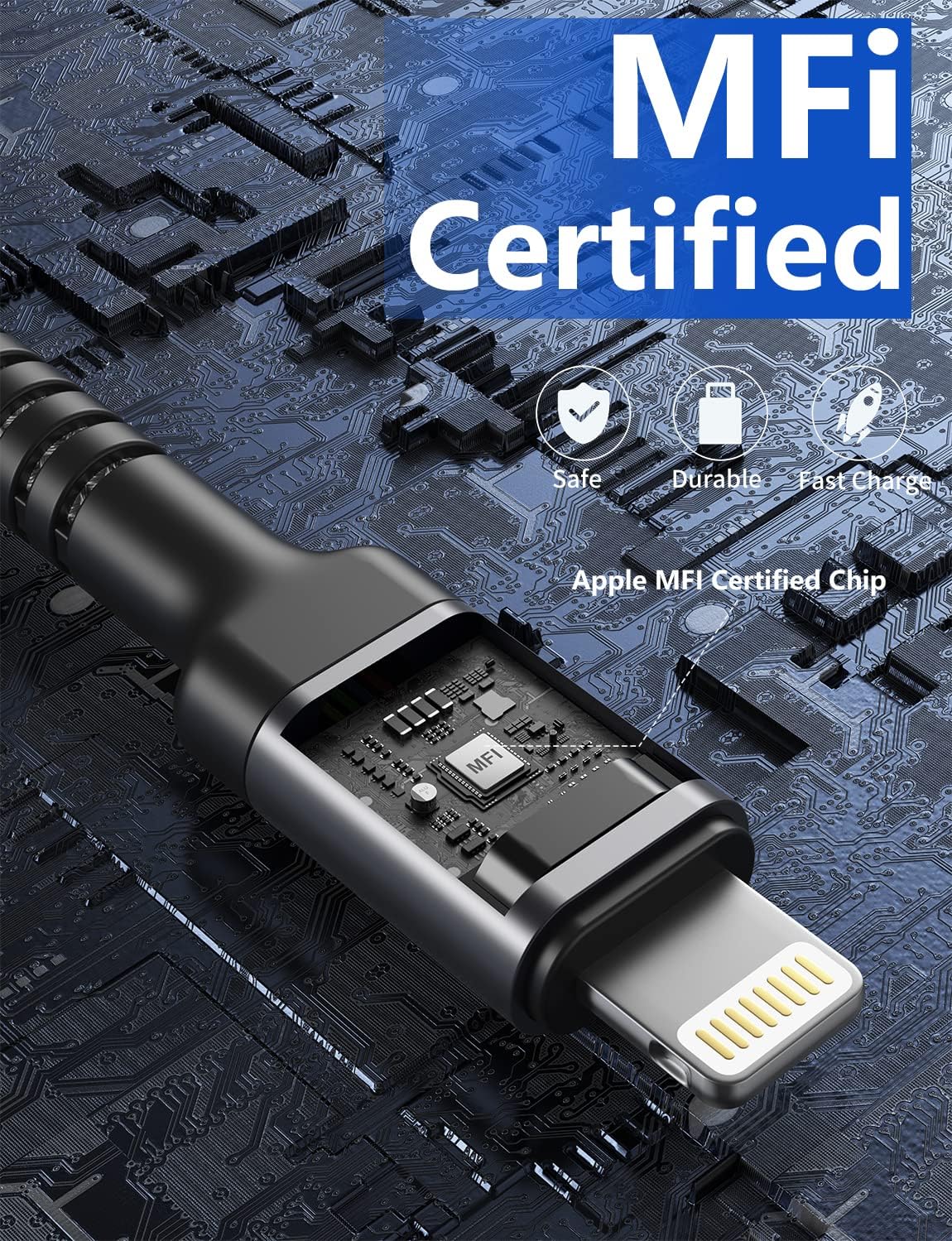 iPhone Charger, [Apple MFi Certified] 2Pack 10FT Long Lightning Cable Nylon Braided Cable iPhone Charger Cord Compatible with iPhone 14 13 12 11 Pro Max XR XS X 8 7 6 Plus iPad and More