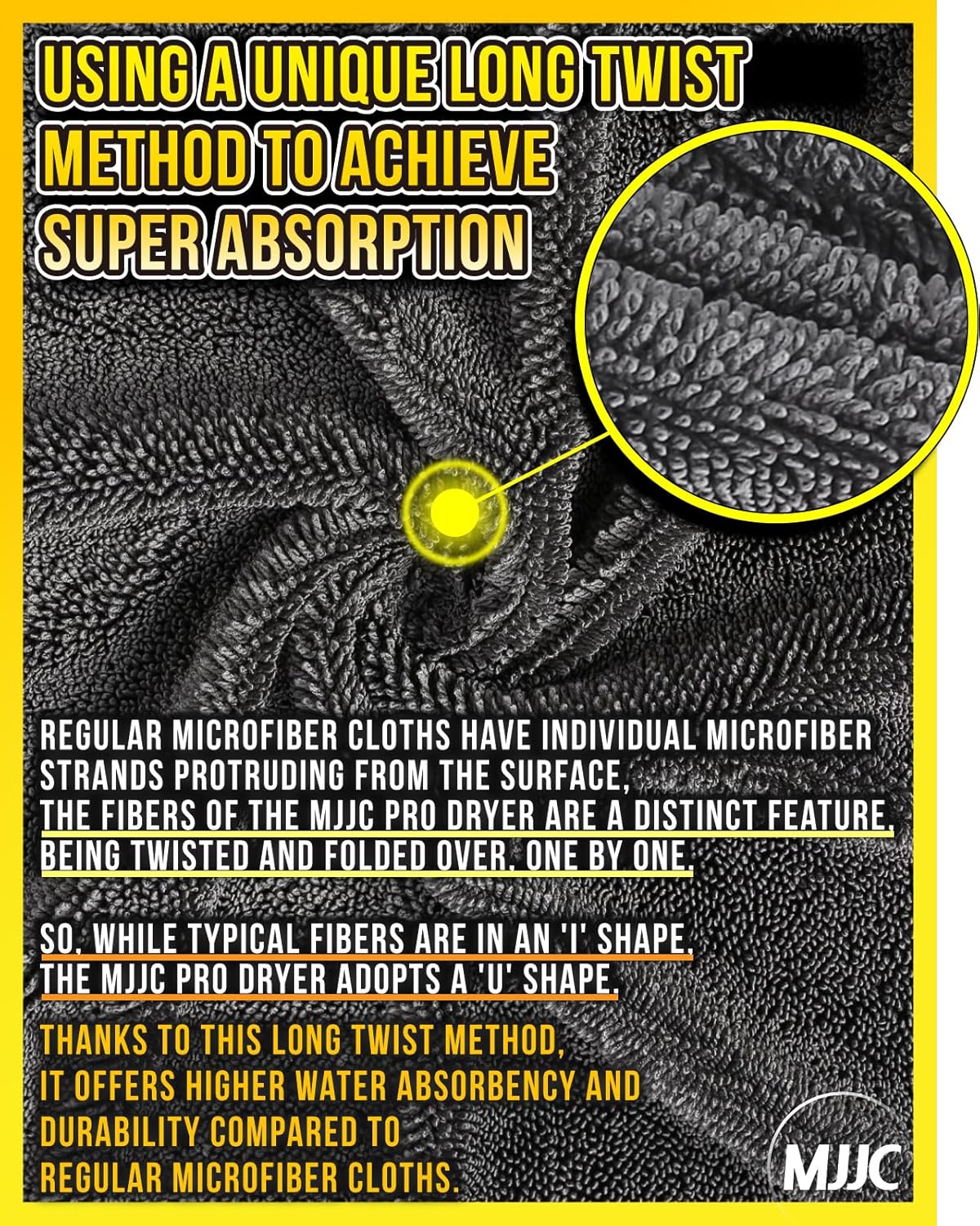 MJJC Pro Dryer Plush Silk Microfiber Drying Towel (20” x 20” (1-Pack)) Cars,Trucks, SUVs, RVs, Home