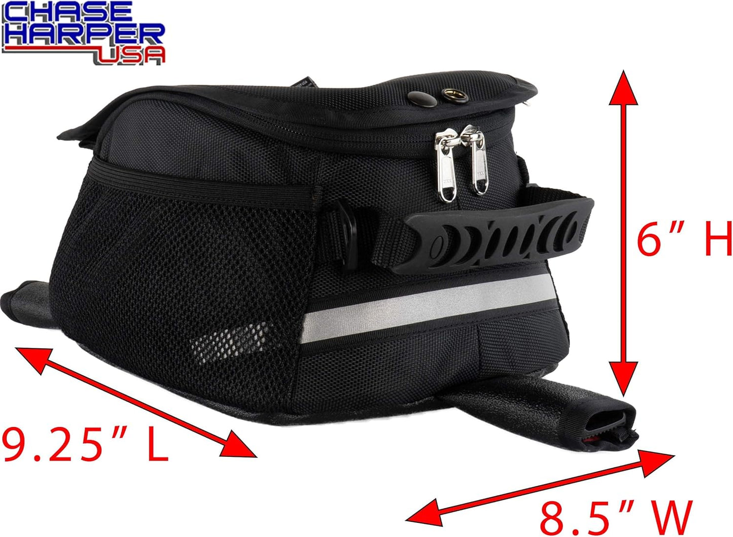 409M Magnetic Tank Bag - Water-Resistant, Tear-Resistant, Industrial Grade Ballistic Nylon with Anti-Scratch Rubberized Polymer Bottom, Super Strong Neodymium Magnets