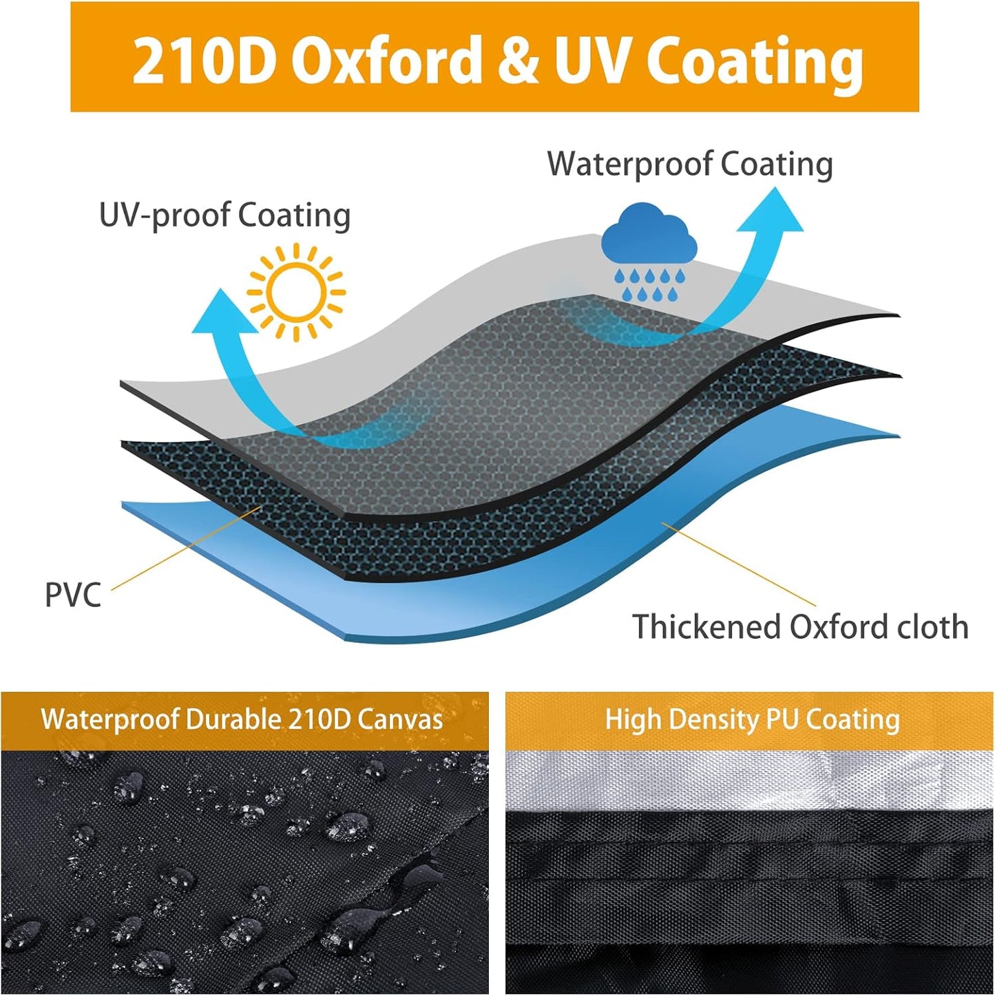 Motorcycle Cover All Season Universal Weather Waterproof Motorbike Cover with Lock-Holes & Storage Bag XXL Motorcycles Vehicle Cover for Harley Davidson, Honda, Suzuki, Kawasaki, Yamaha