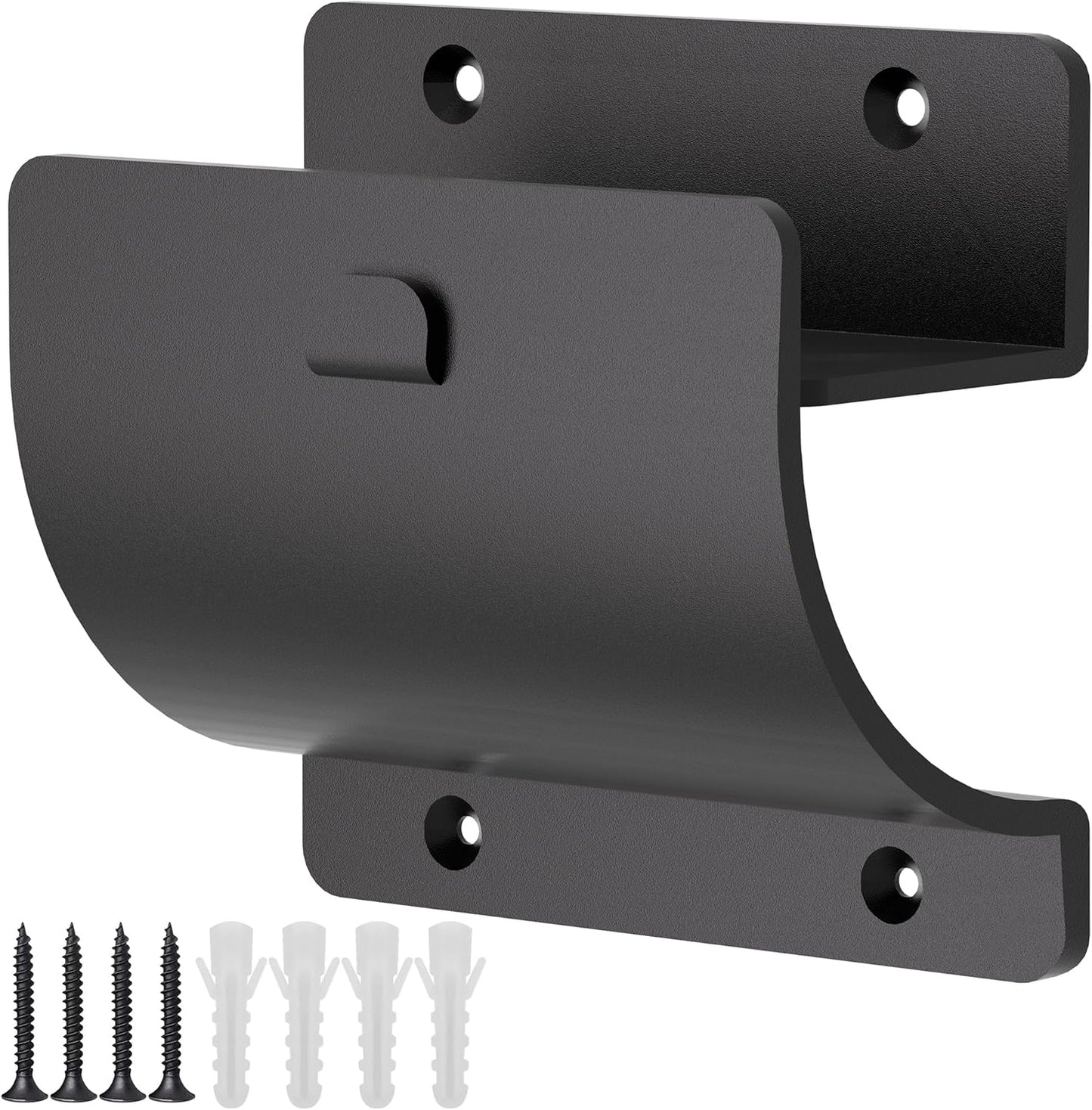 Ladder Hooks, 1 Pack Ladder Hangers for Garage Wall Wheelbarrow Hanger for Home Storage, Black